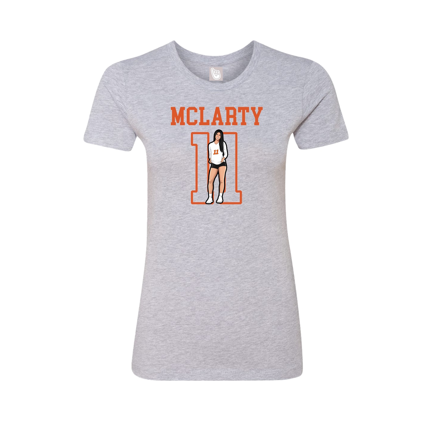 Fitted Women's Tee — Shirsey in Grey
