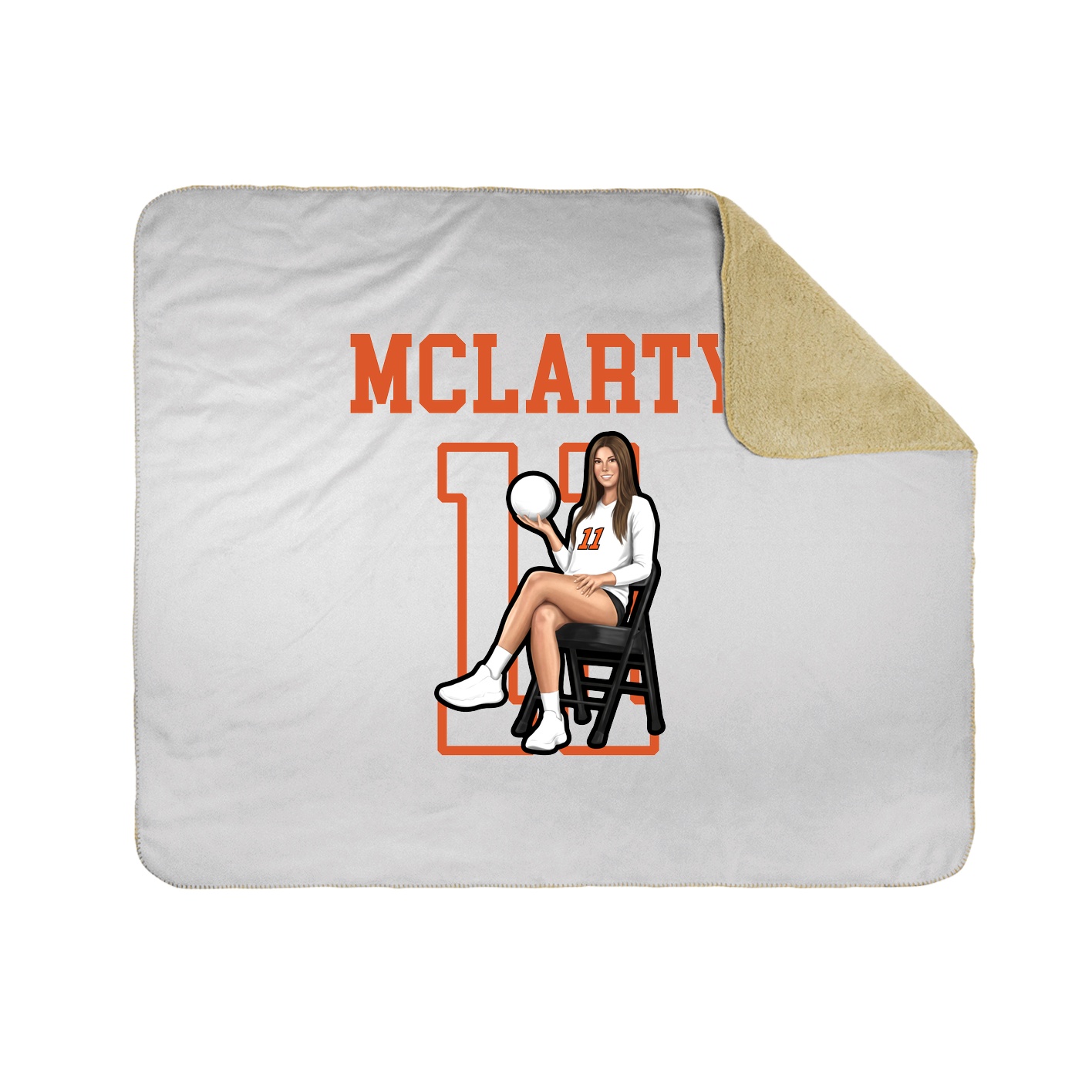 Throw Blanket — Shirsey in White