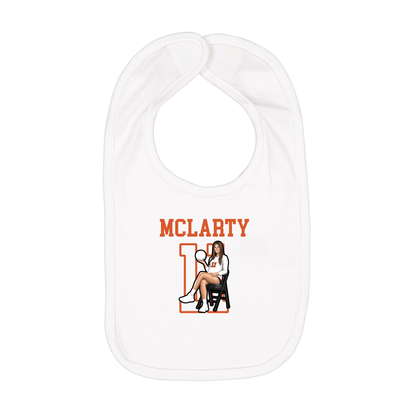 Infant Bib — Shirsey in White