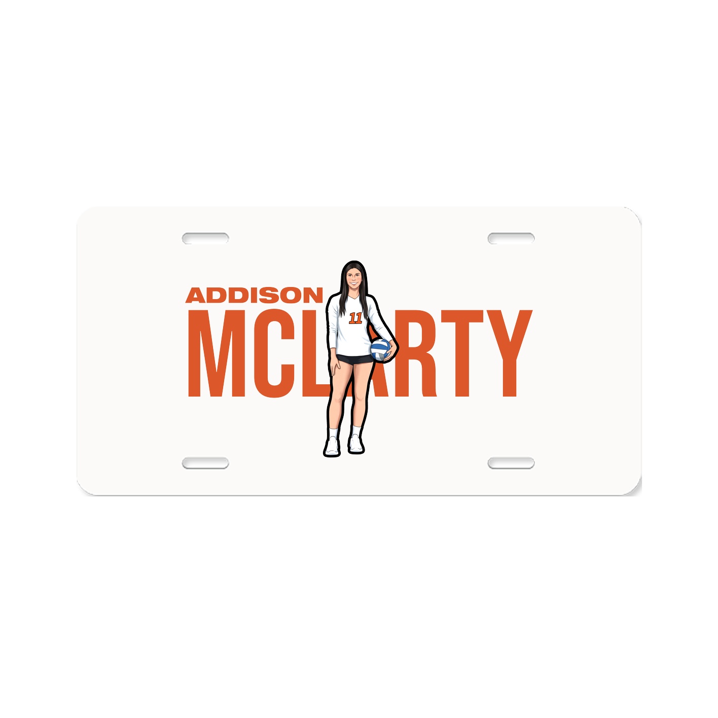 License Plate — Player Name in Classic