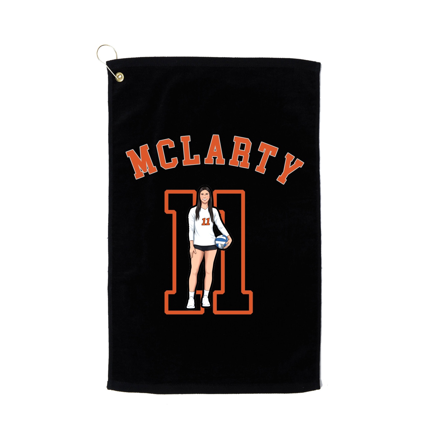 Golf Towel — Shirsey Arch in Black