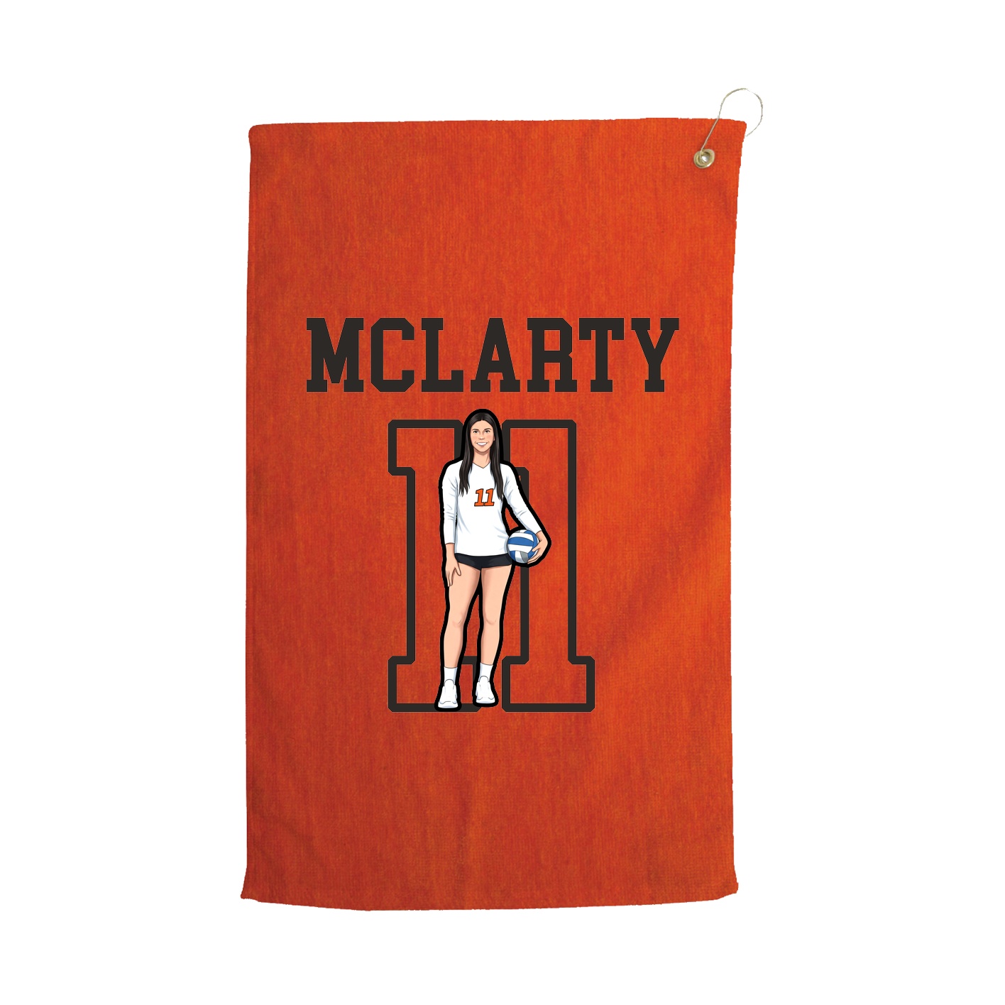 Golf Towel — Shirsey in Orange
