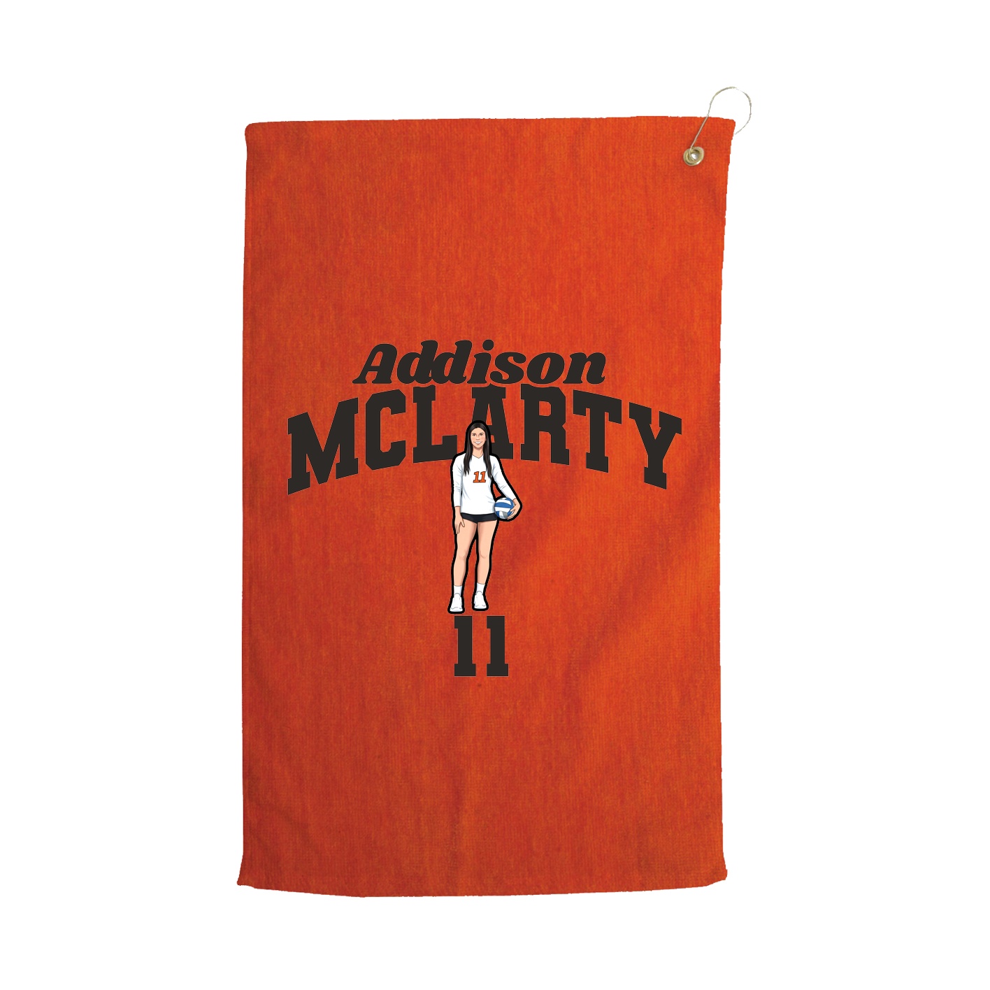 Golf Towel — Signature Arch in Orange
