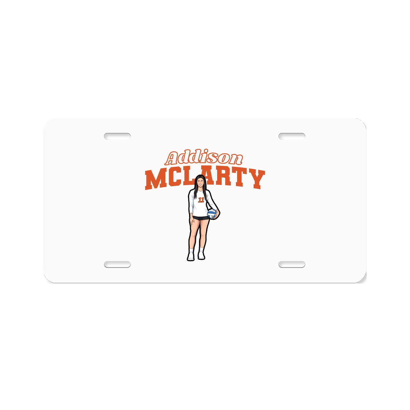License Plate — Name Arch in Classic