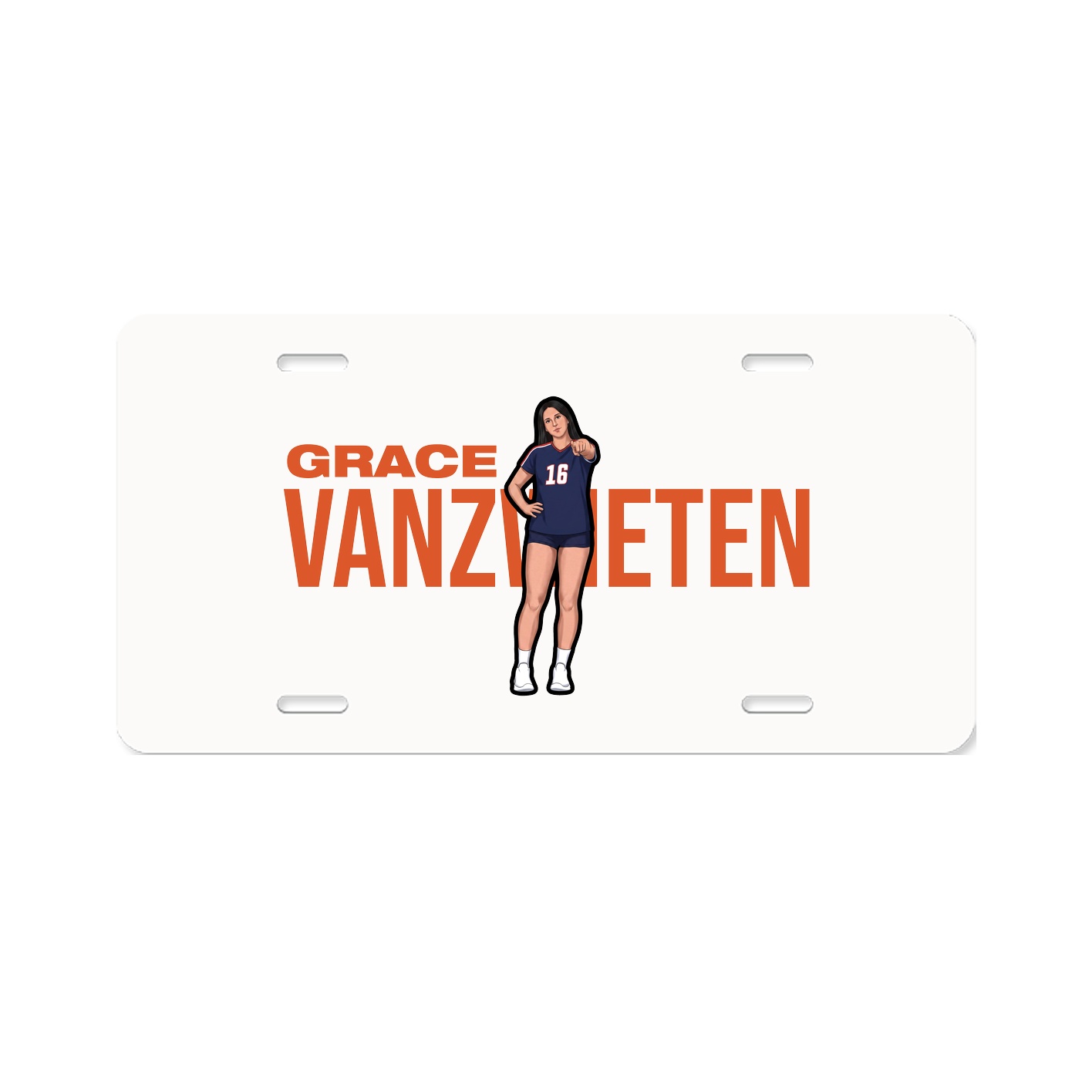 License Plate — Player Name in Classic