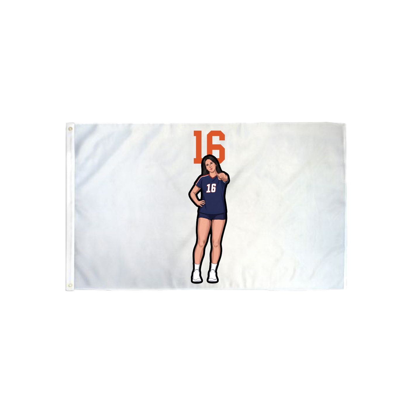 3x5 Flag — Number Top in Classic