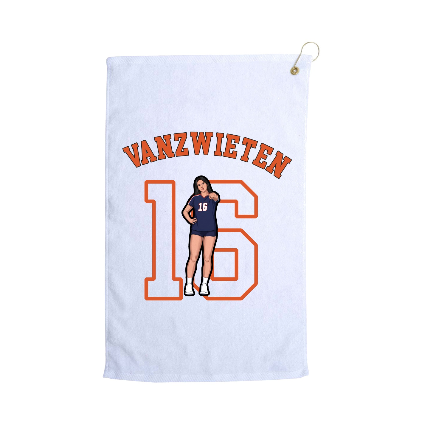 Golf Towel — Shirsey Arch in White
