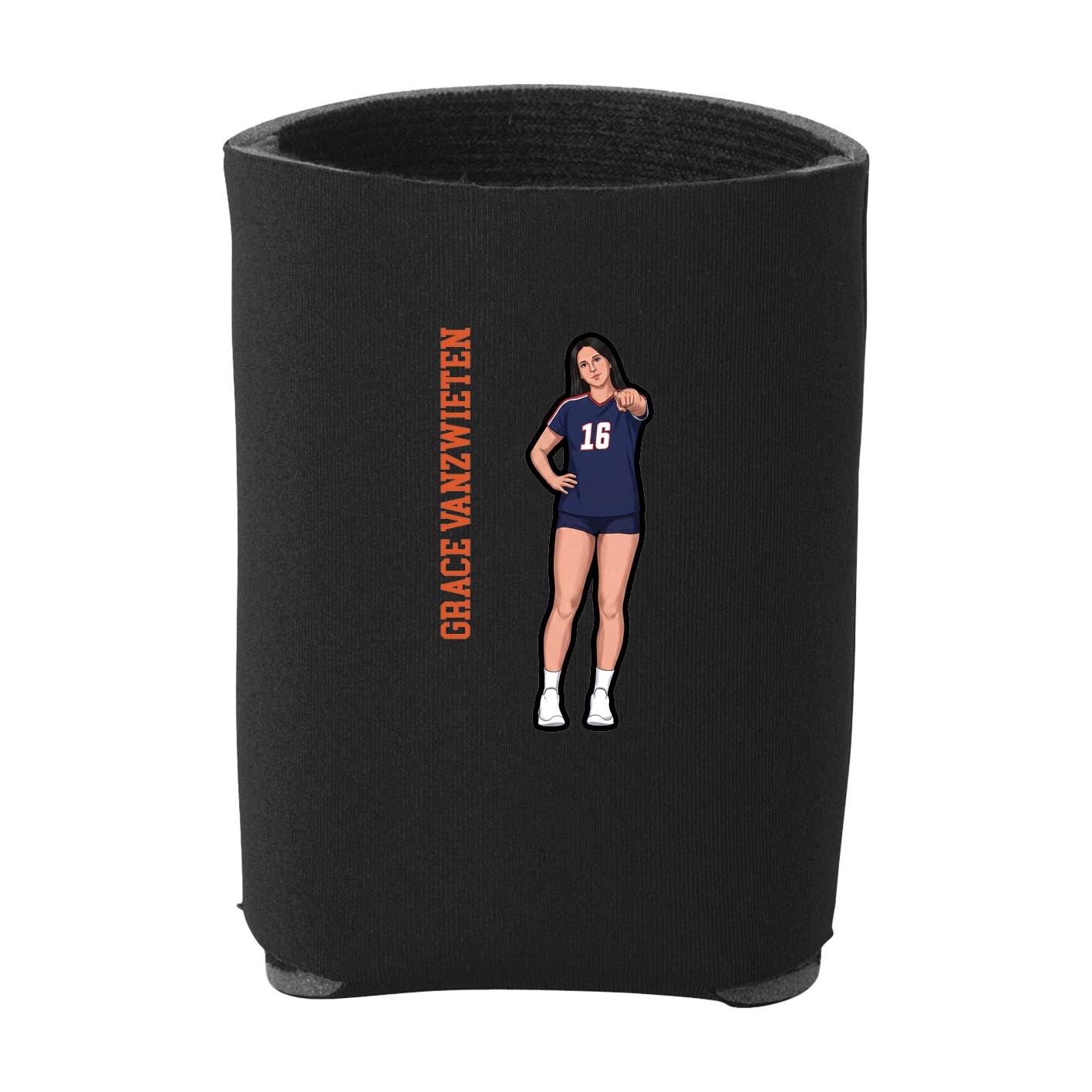 Can Holder — Name Vertical in Black