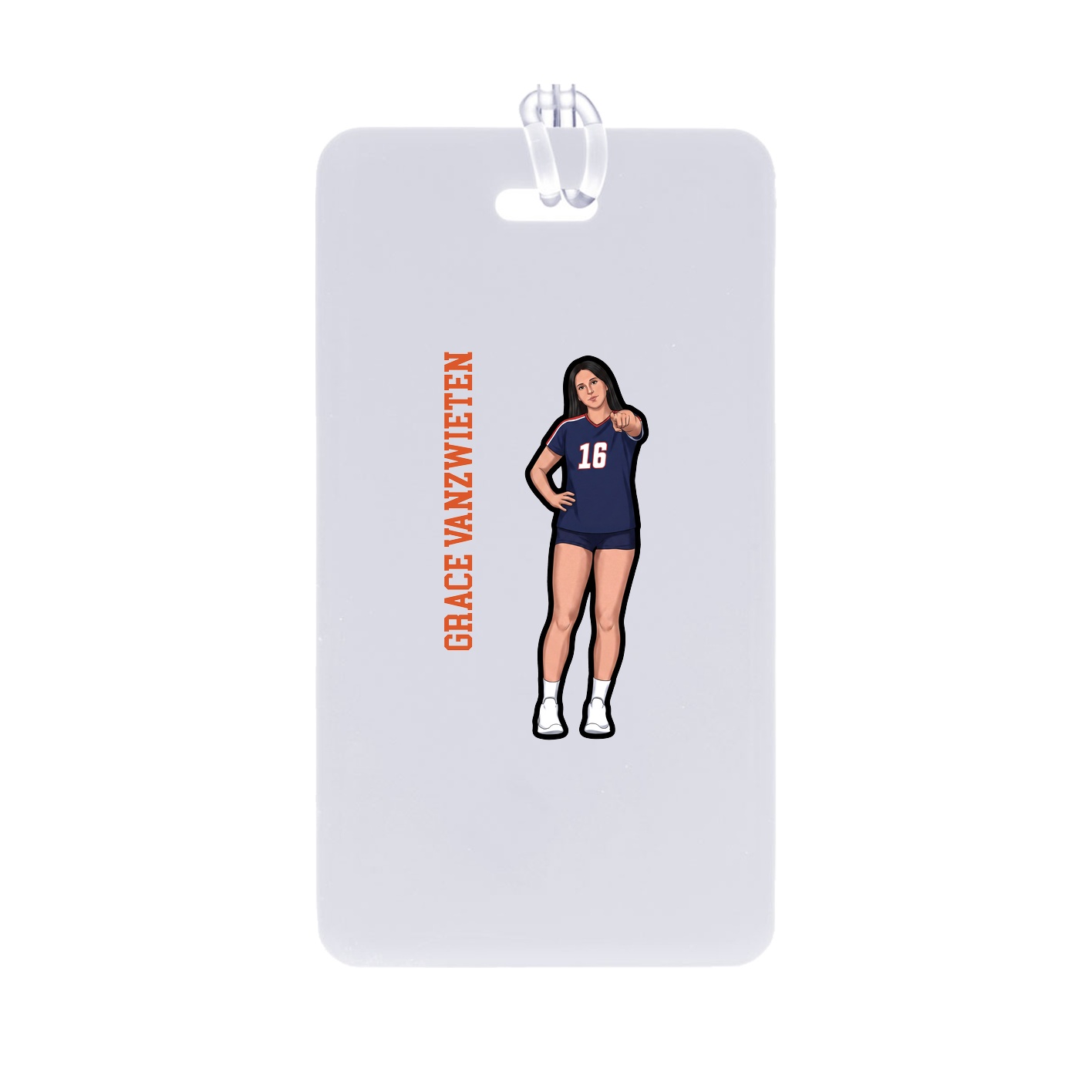 Bag Tag — Name Vertical in Classic