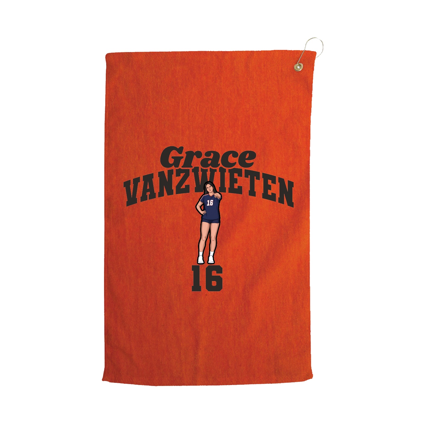 Golf Towel — Signature Arch in Orange