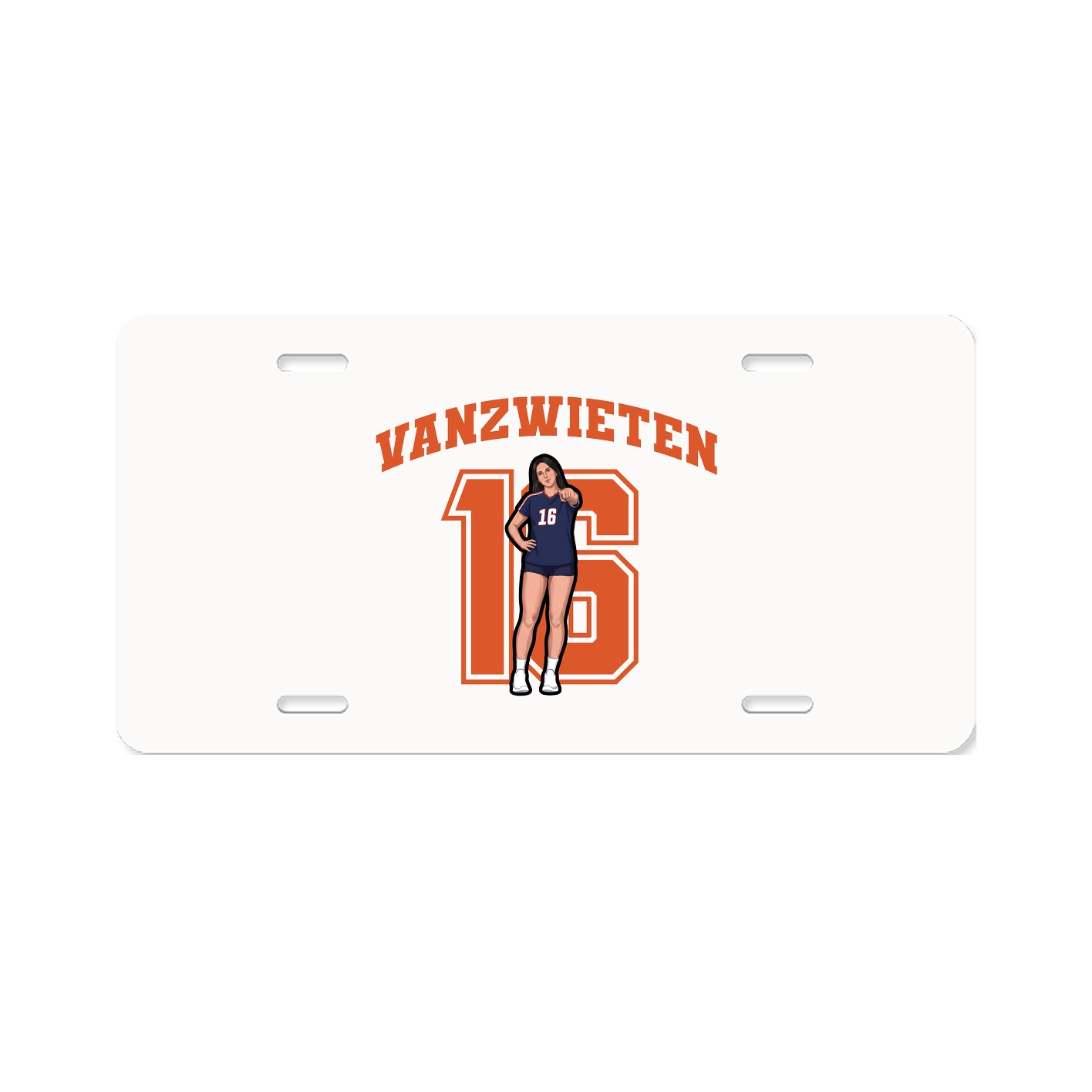 License Plate — Number in Classic