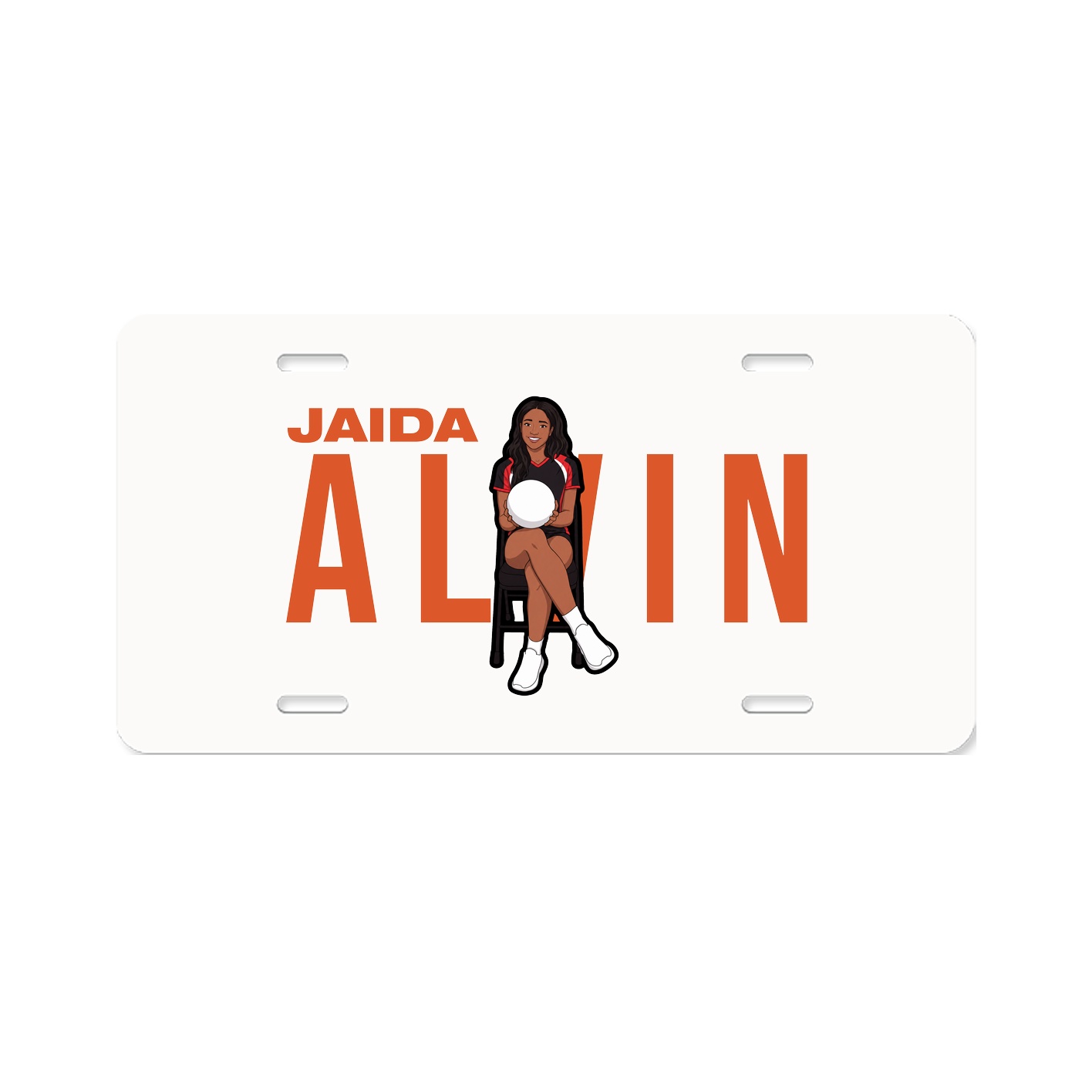 License Plate — Player Name in Classic