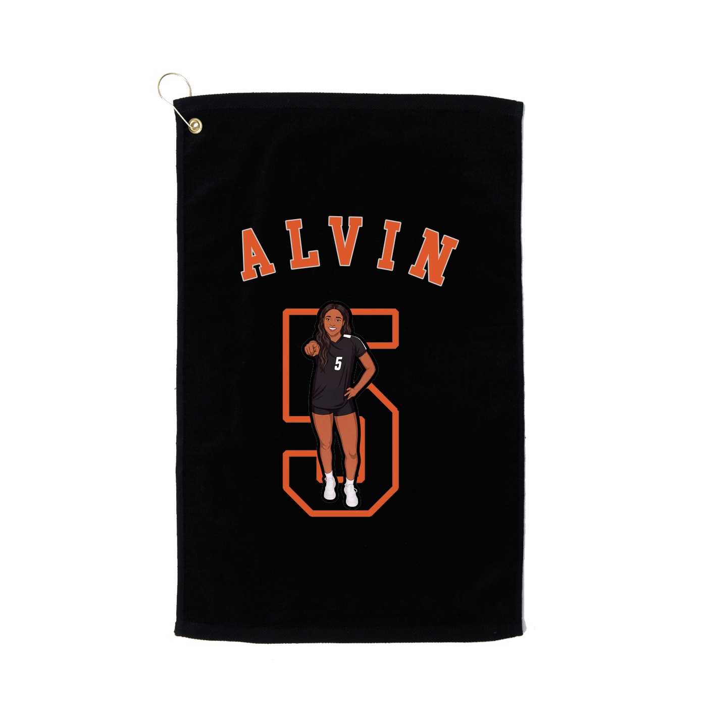Golf Towel — Shirsey Arch in Black