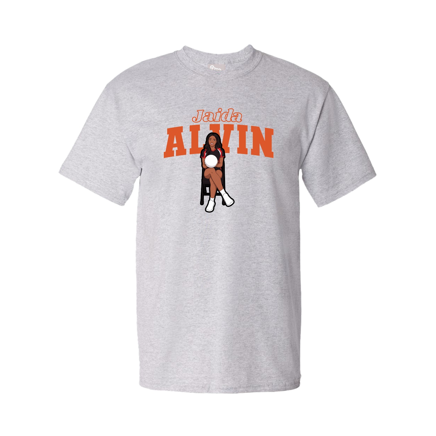 Tee — Name Arch in Grey
