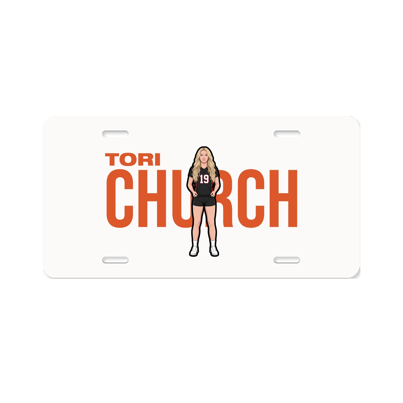 License Plate — Player Name in Classic
