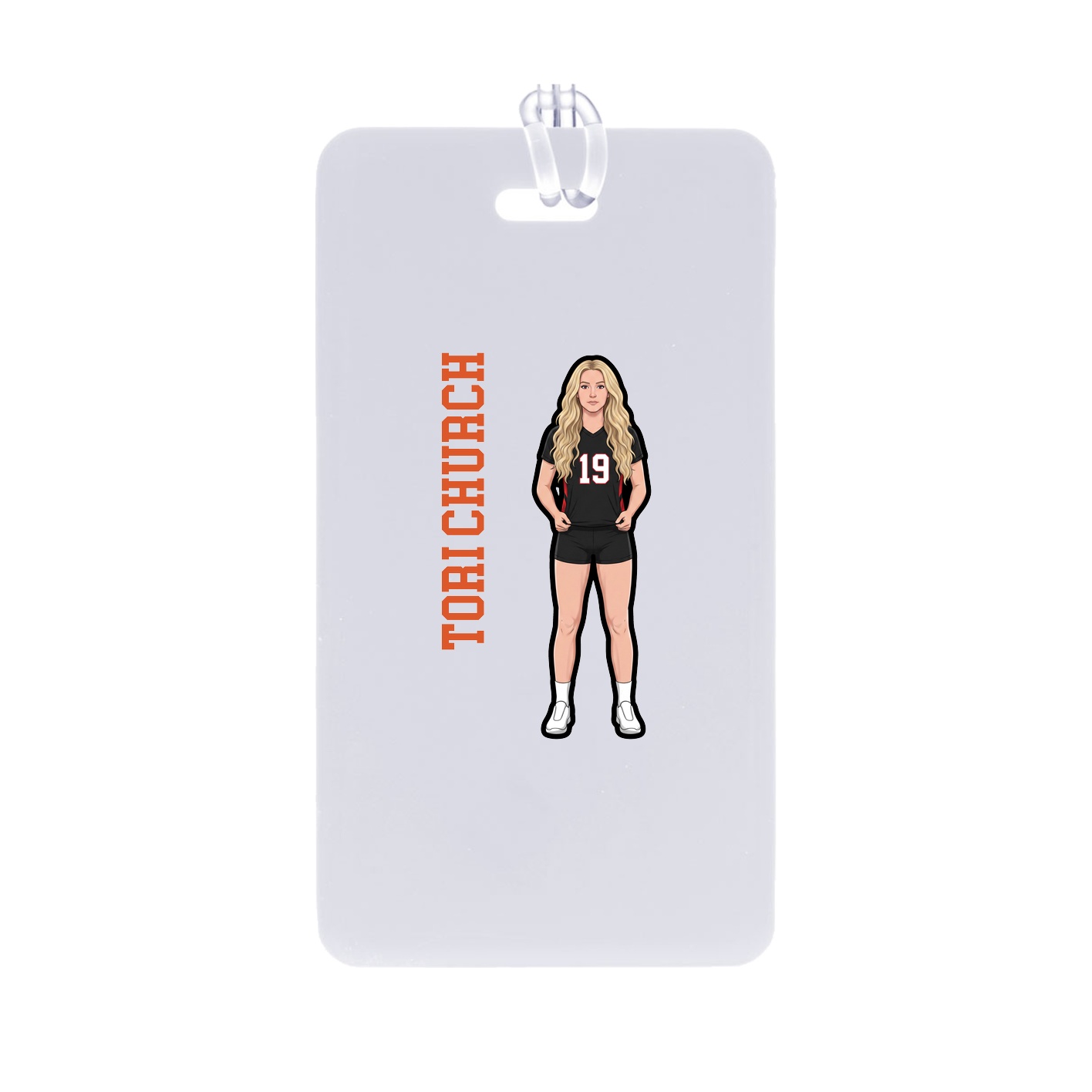 Bag Tag — Name Vertical in Classic