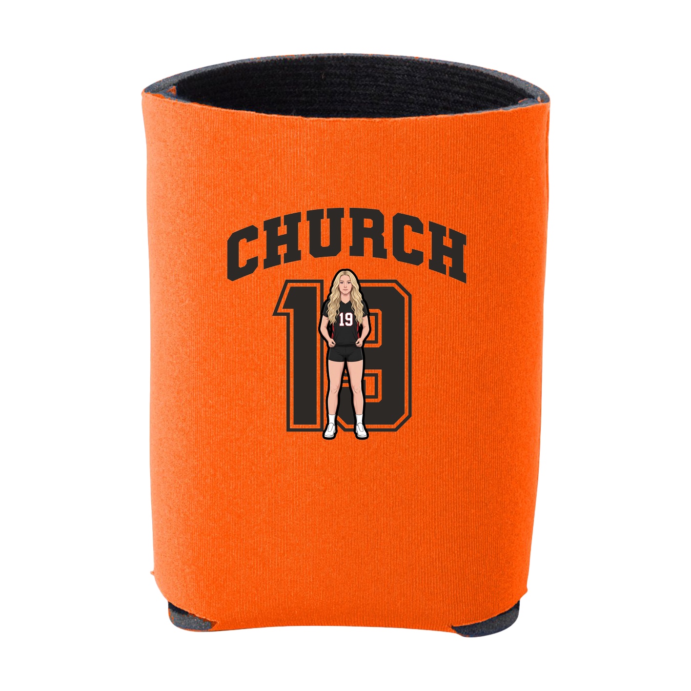 Can Holder — Number in Orange