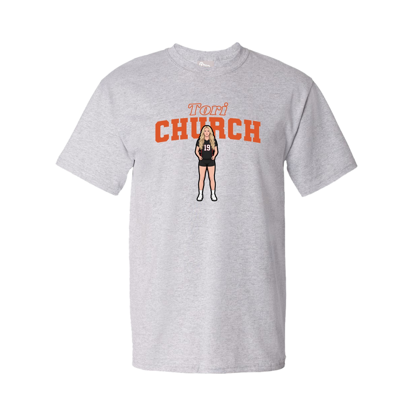 Tee — Name Arch in Grey