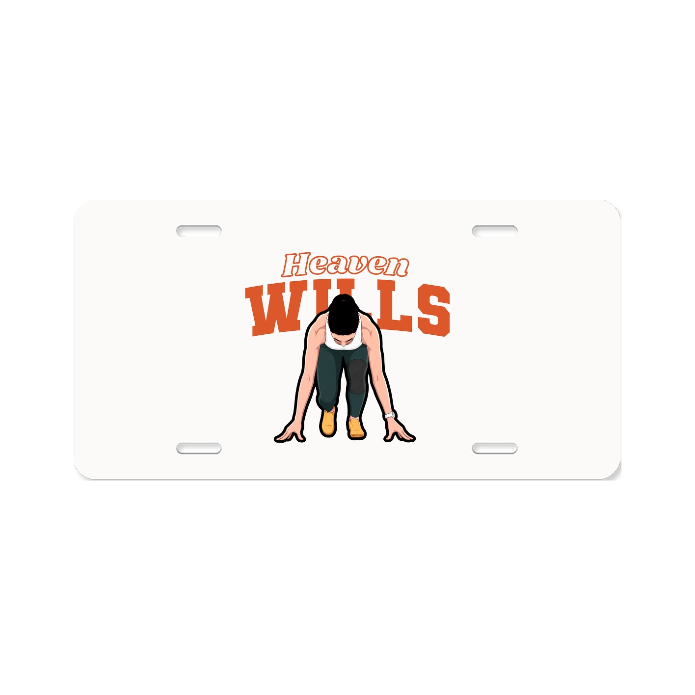 License Plate — Name Arch in Classic