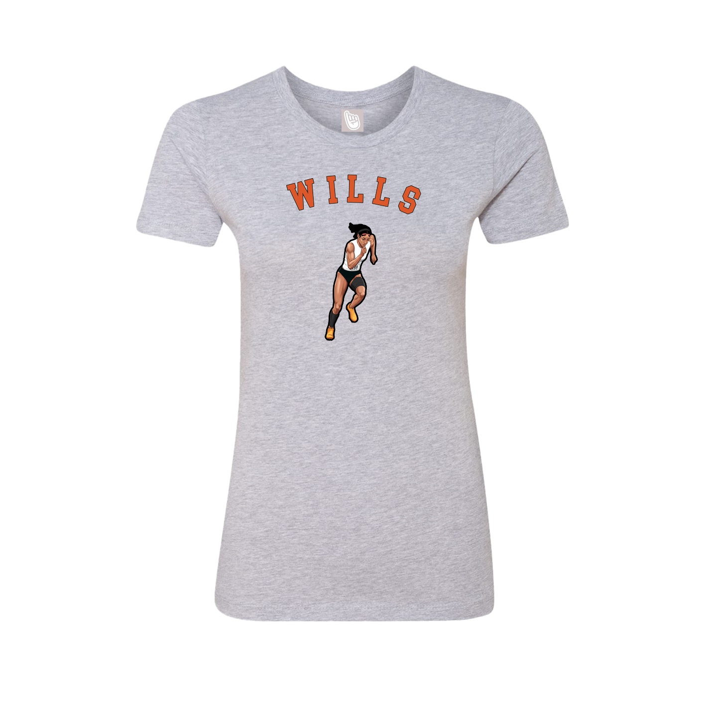 Fitted Women's Tee — Shirsey Arch in Grey