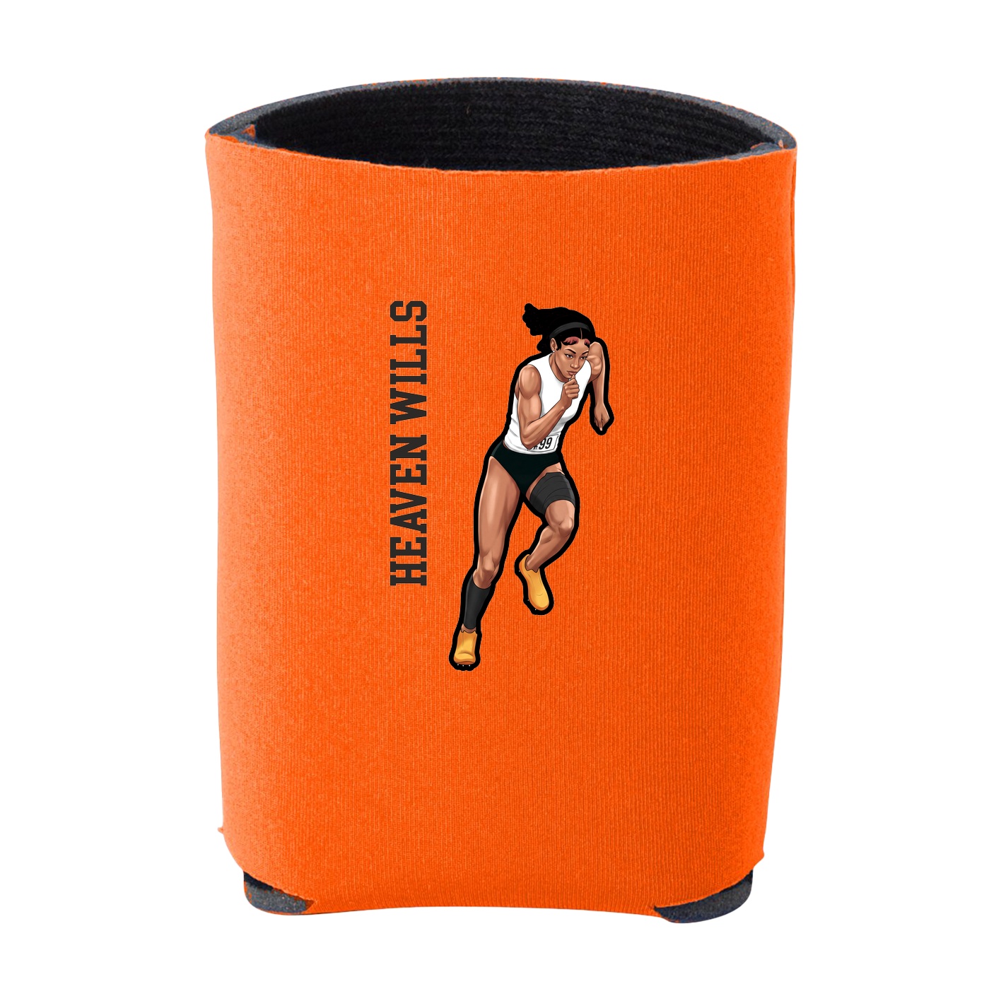 Can Holder — Name Vertical in Orange