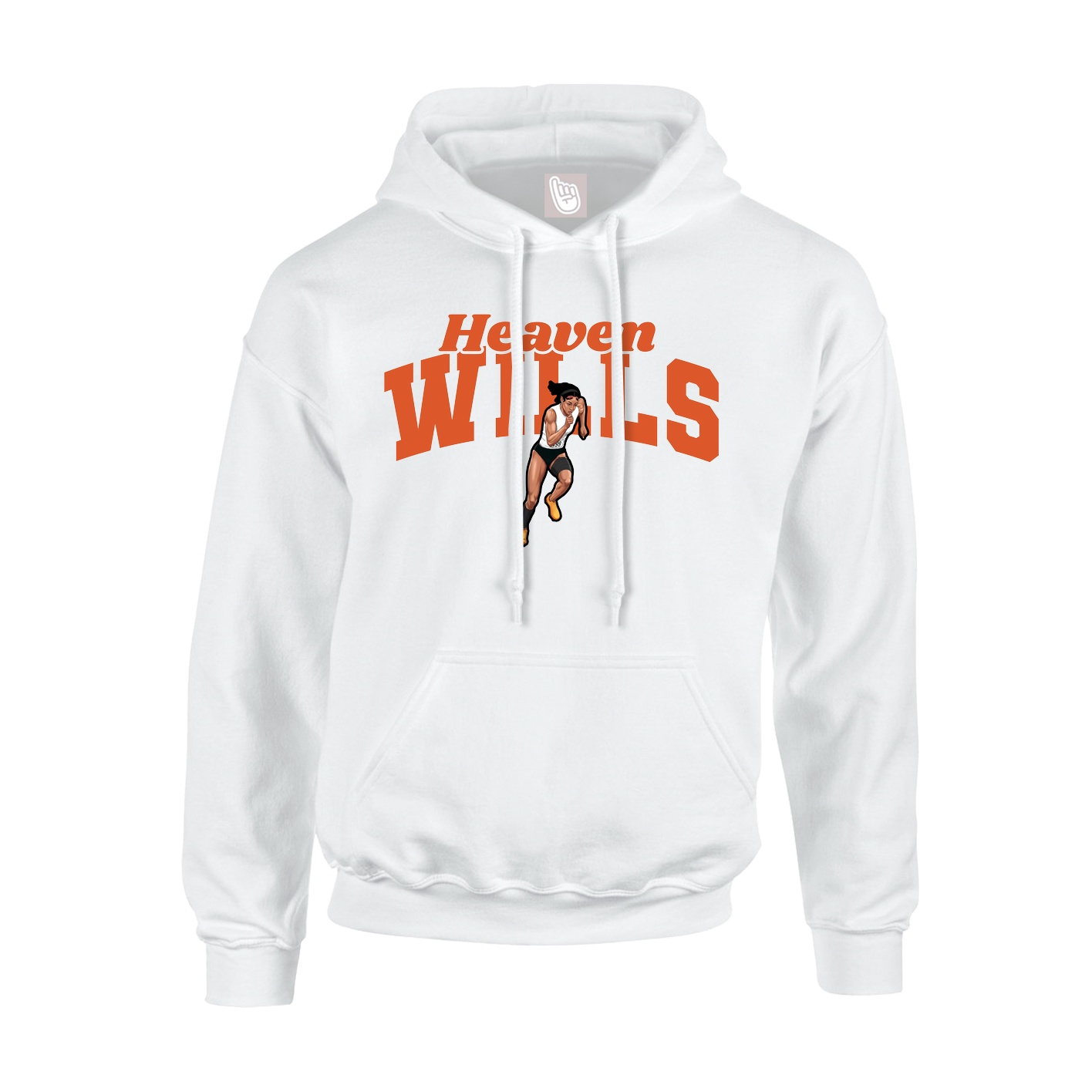 Hoodie — Signature Arch in White