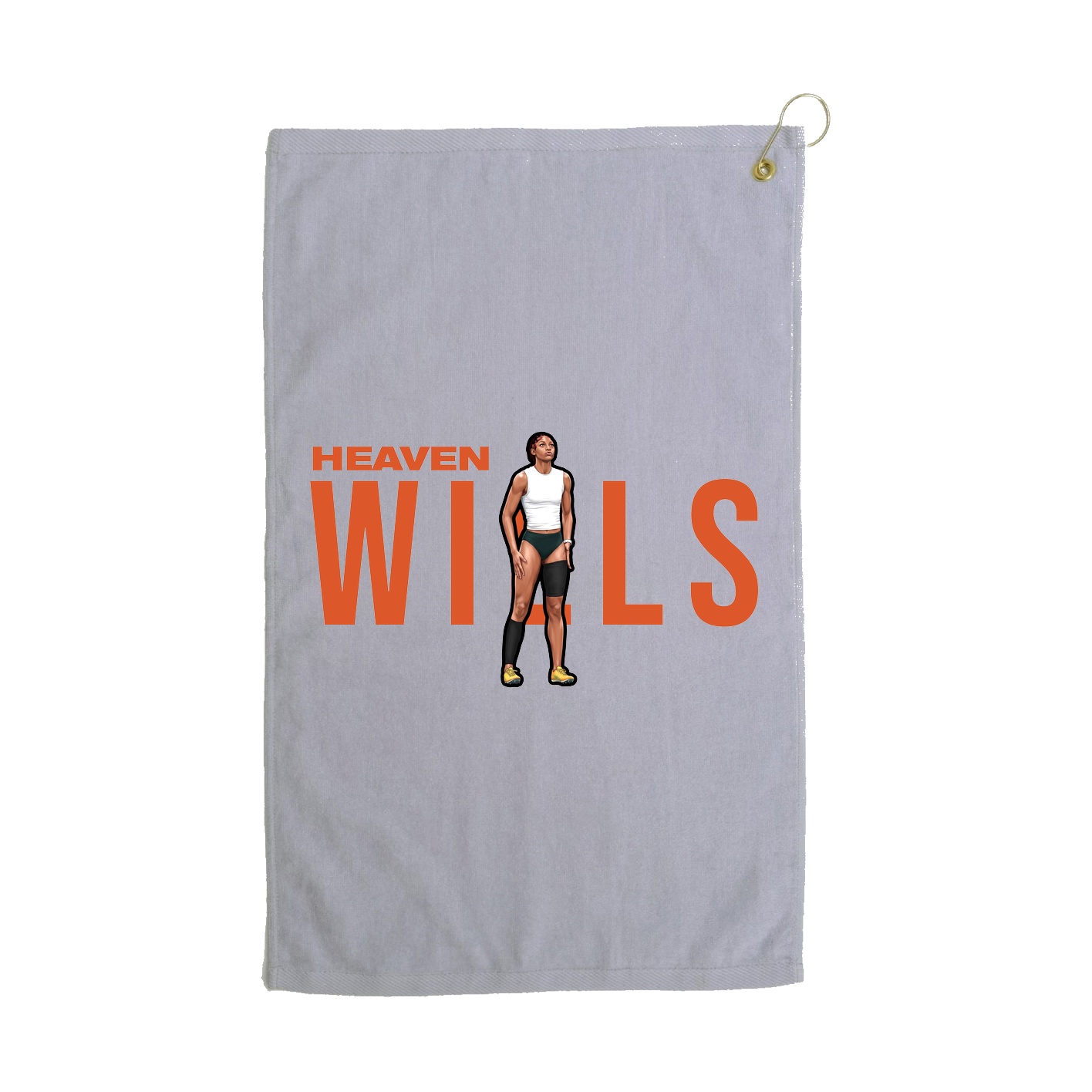 Golf Towel — Player Name in Grey