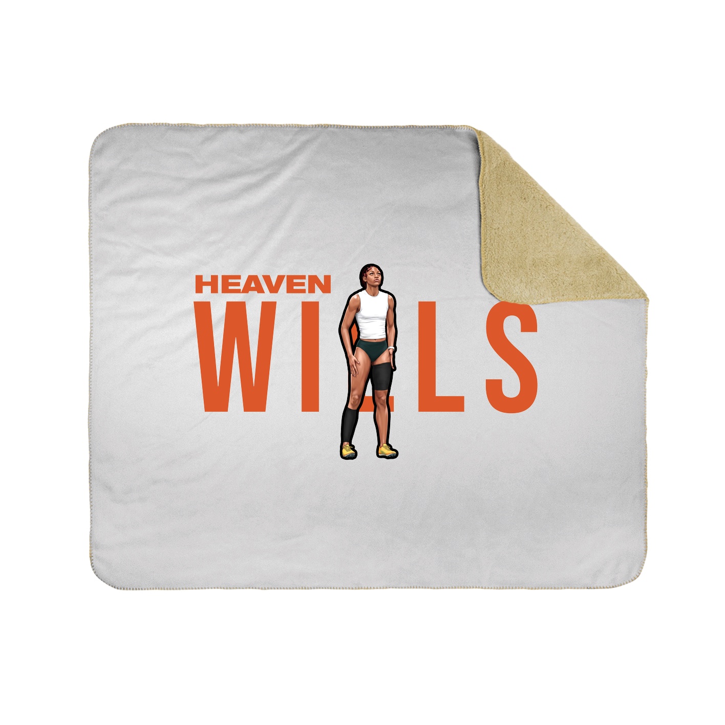 Throw Blanket — Player Name in White