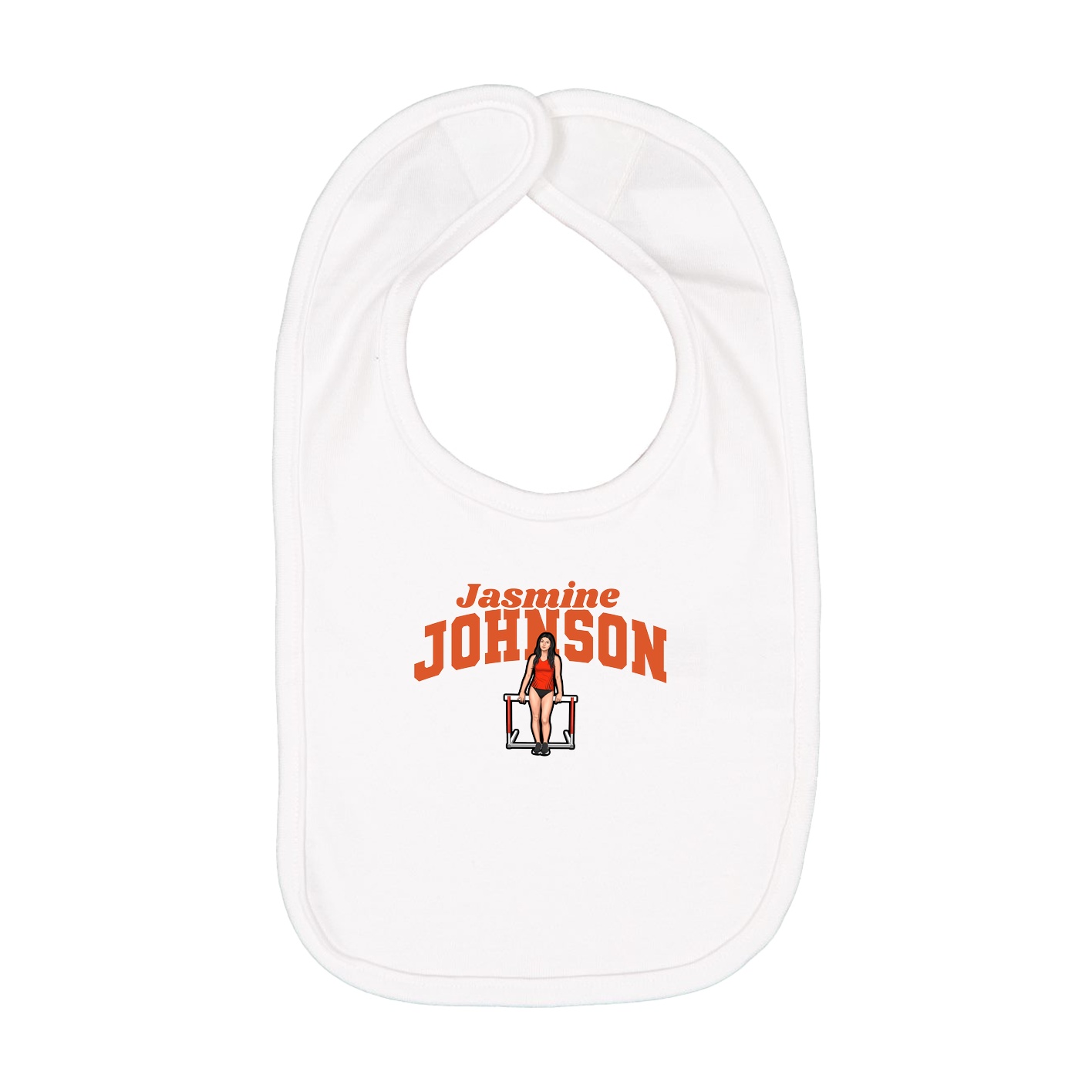 Infant Bib — Signature Arch in White