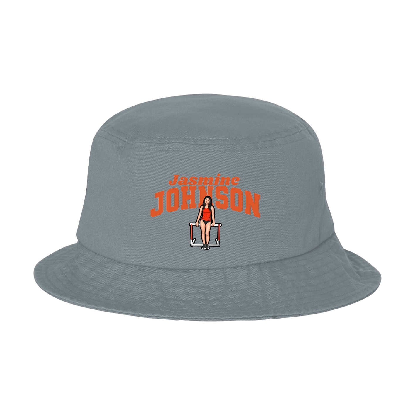 Bucket Cap — Signature Arch in Grey