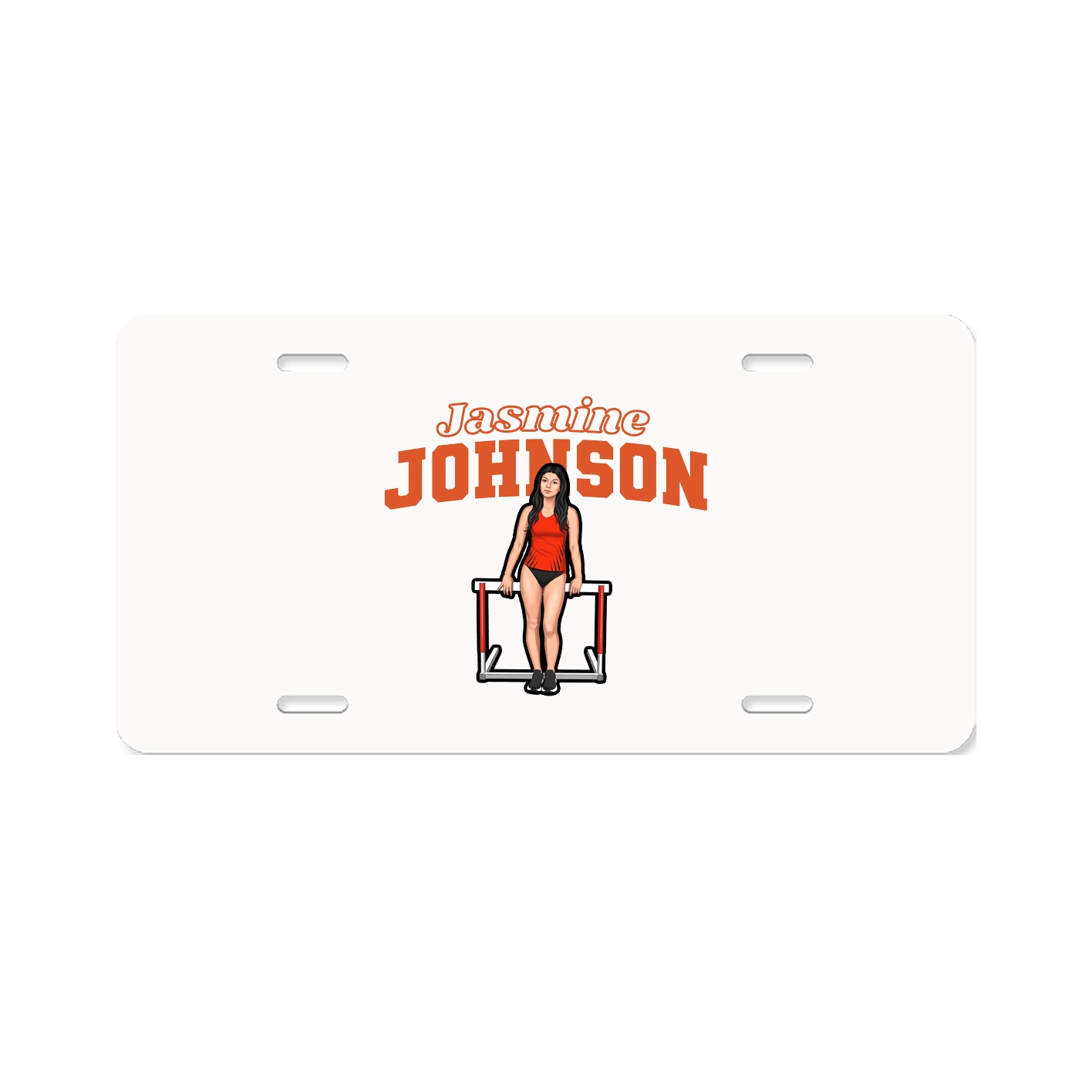 License Plate — Name Arch in Classic