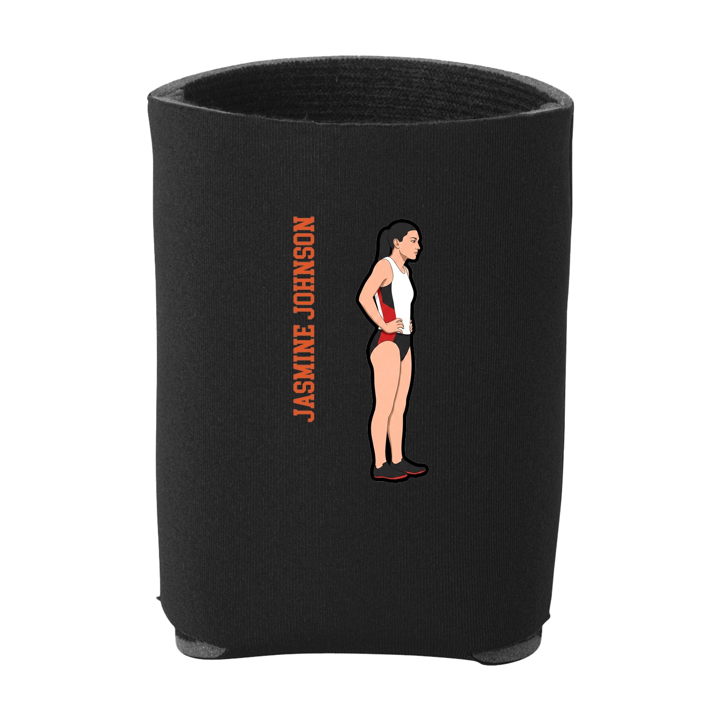 Can Holder — Name Vertical in Black
