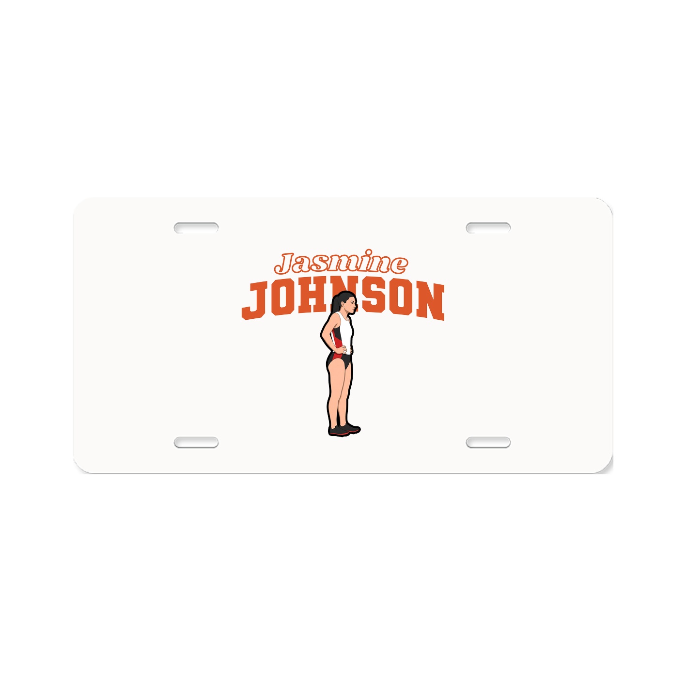 License Plate — Name Arch in Classic
