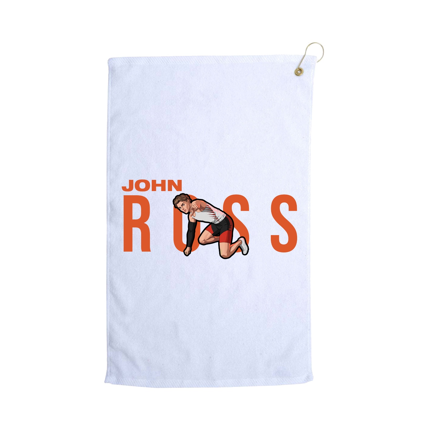 Golf Towel — Player Name in White