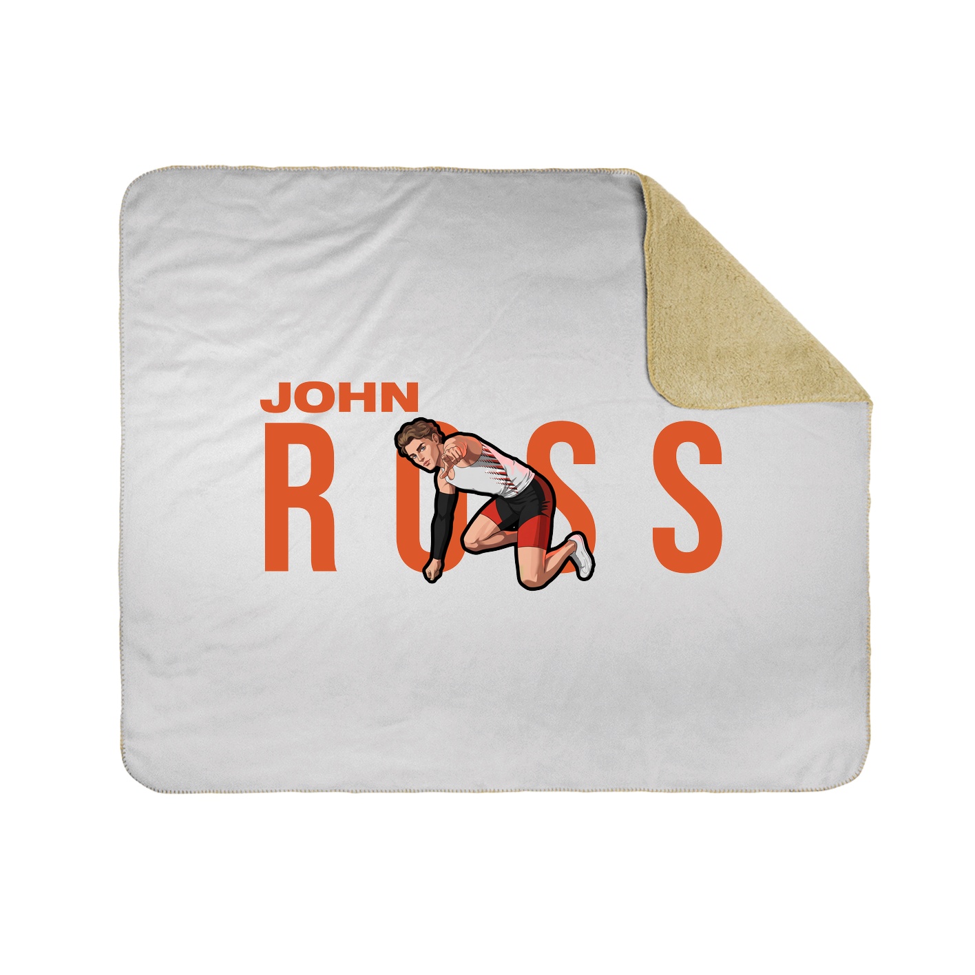 Throw Blanket — Player Name in White
