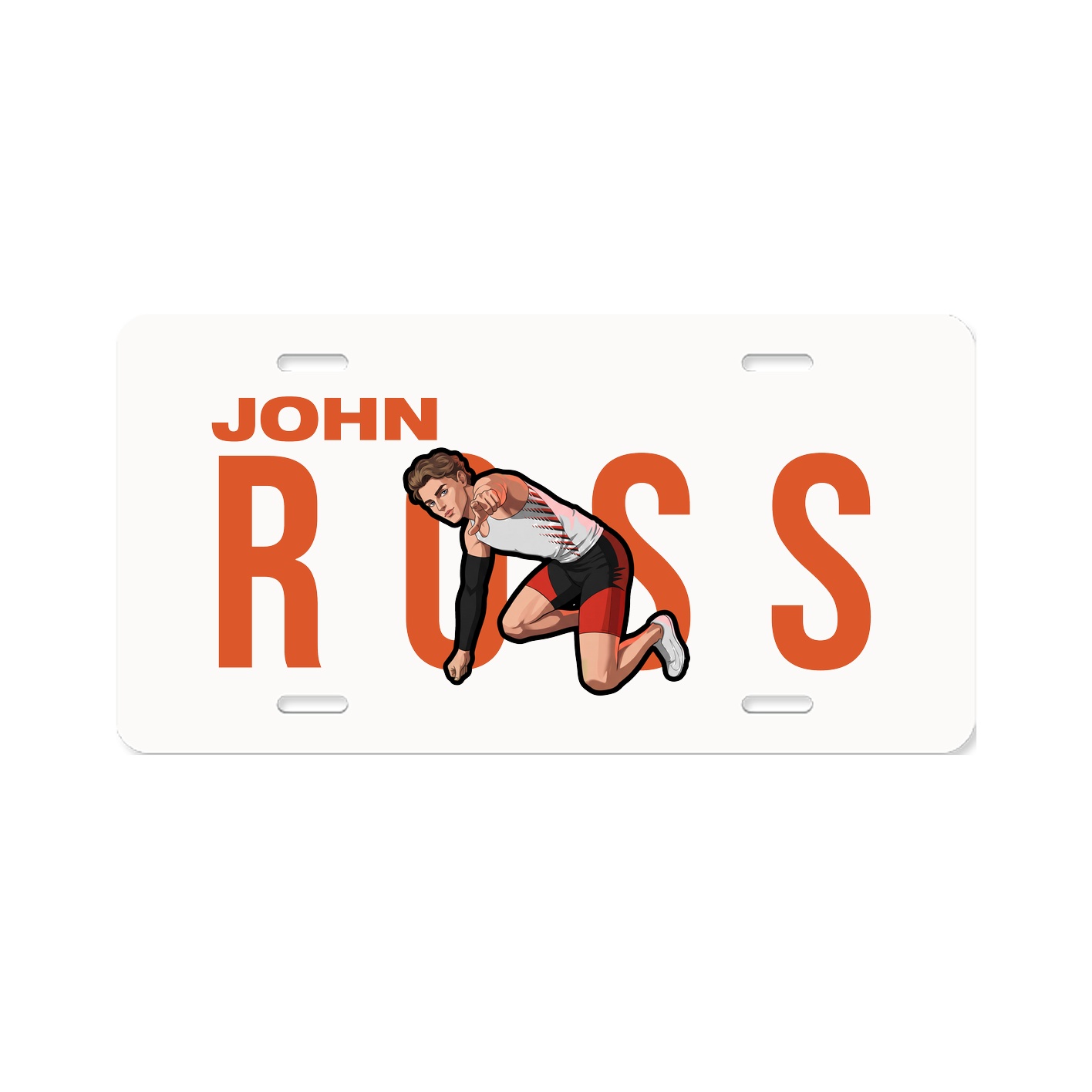License Plate — Player Name in Classic