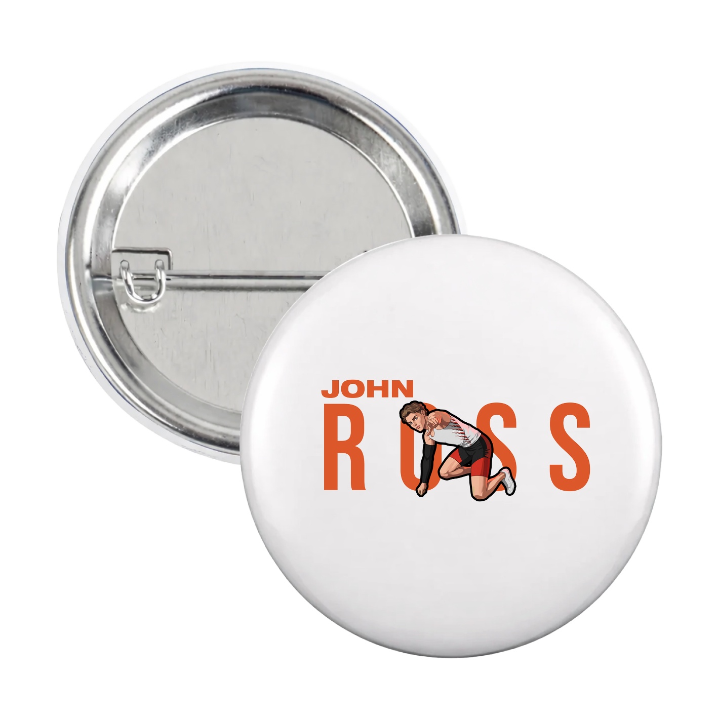 Game Day Button — Player Name in White