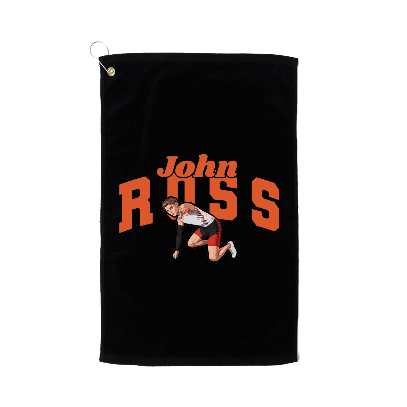 Golf Towel — Signature Arch in Black