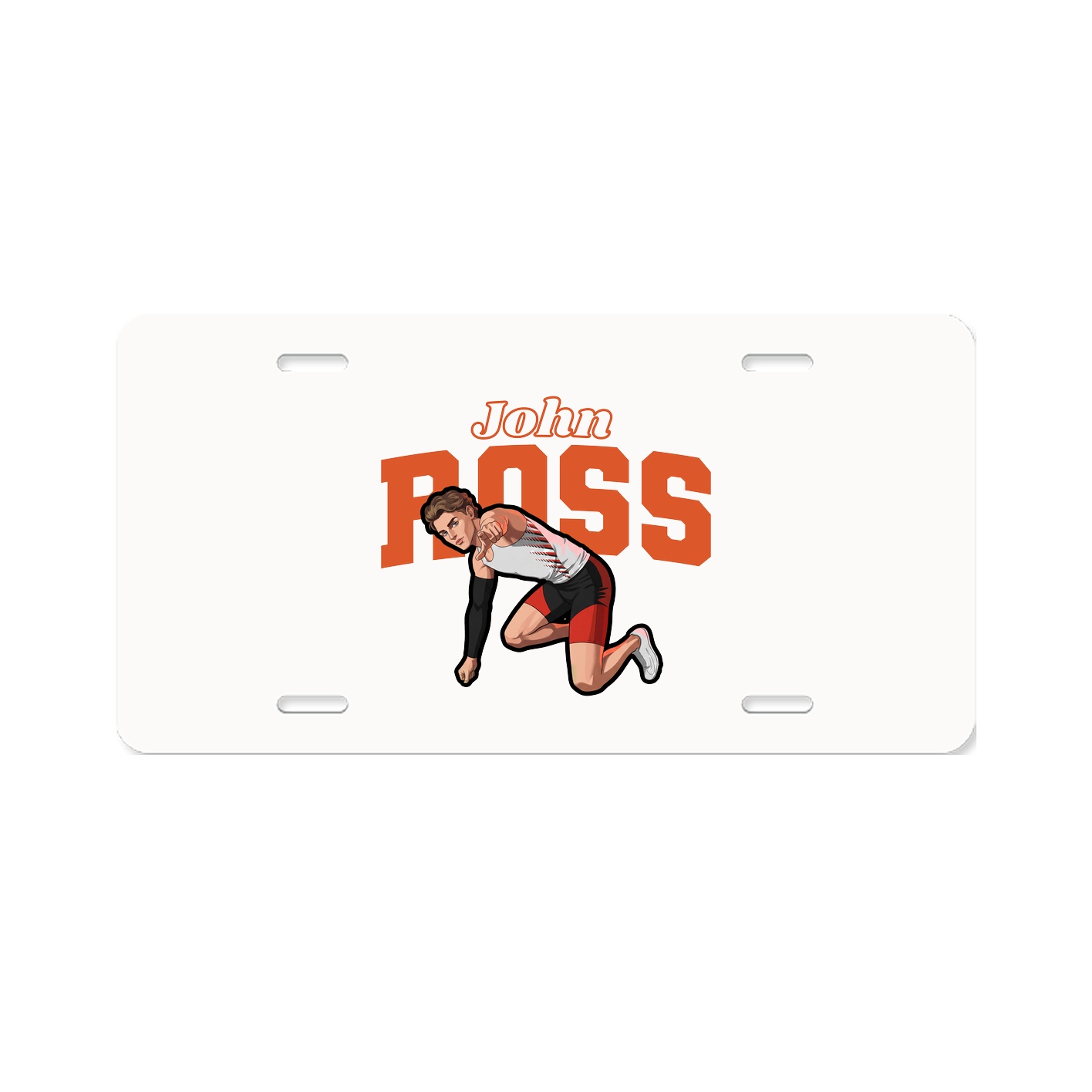License Plate — Name Arch in Classic