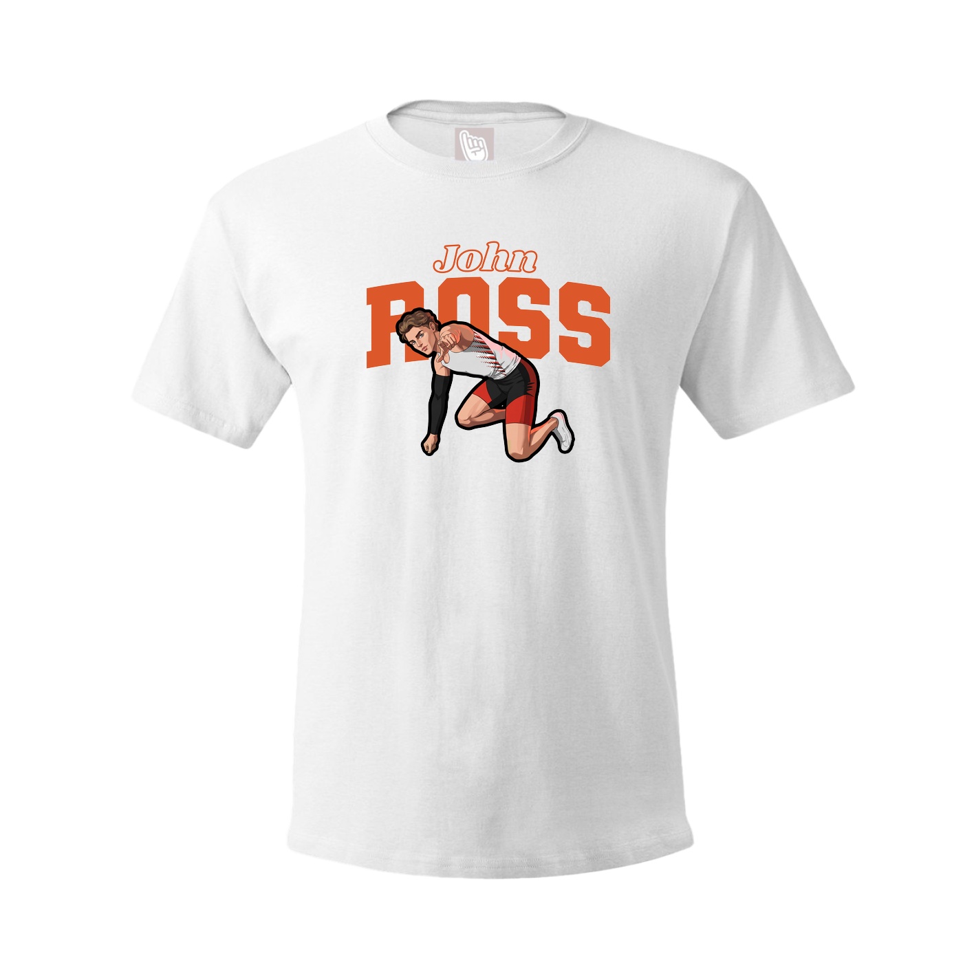 Tee — Name Arch in White