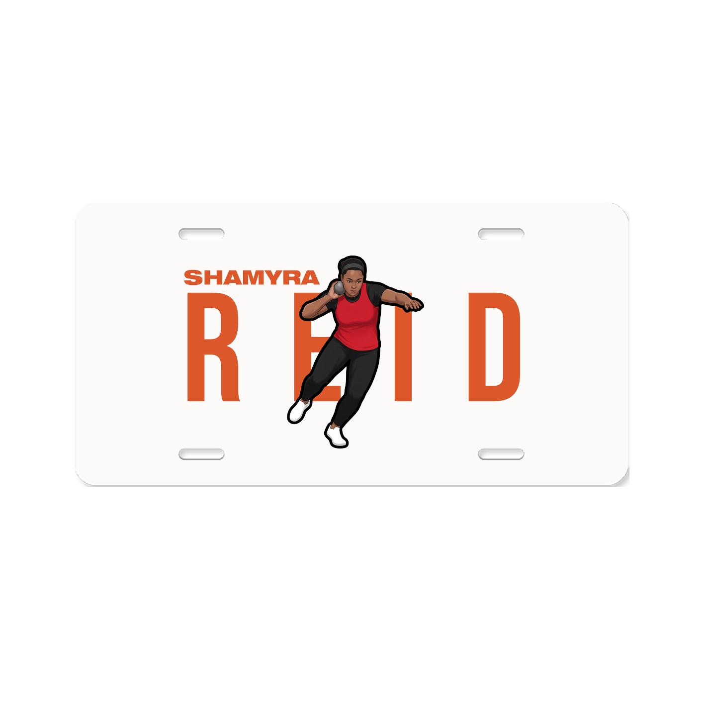 License Plate — Player Name in Classic