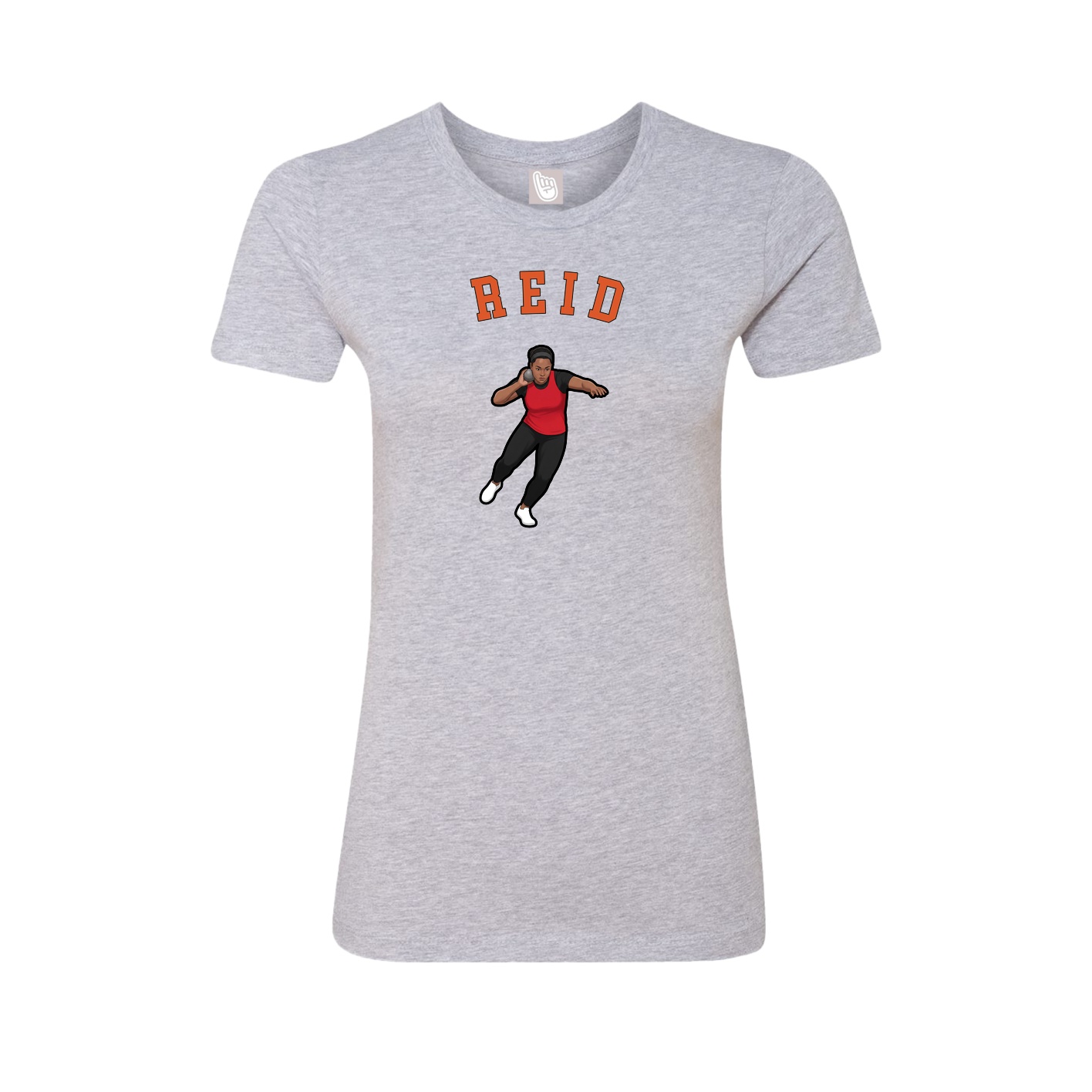 Fitted Women's Tee — Shirsey Arch in Grey