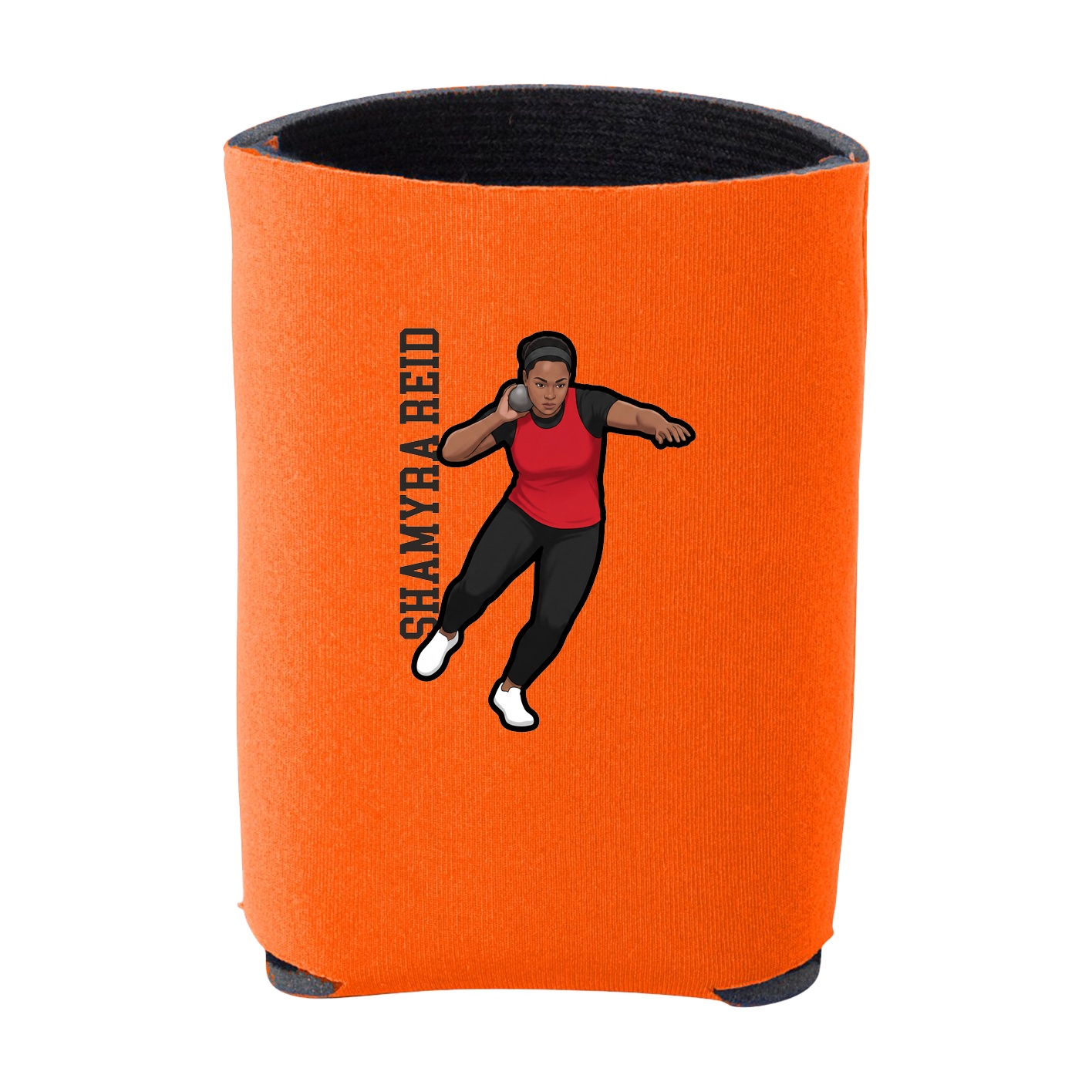 Can Holder — Name Vertical in Orange