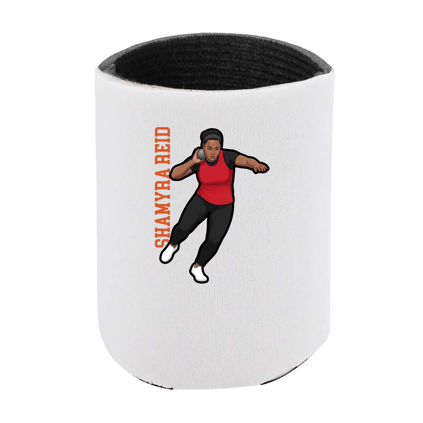 Can Holder — Name Vertical in White