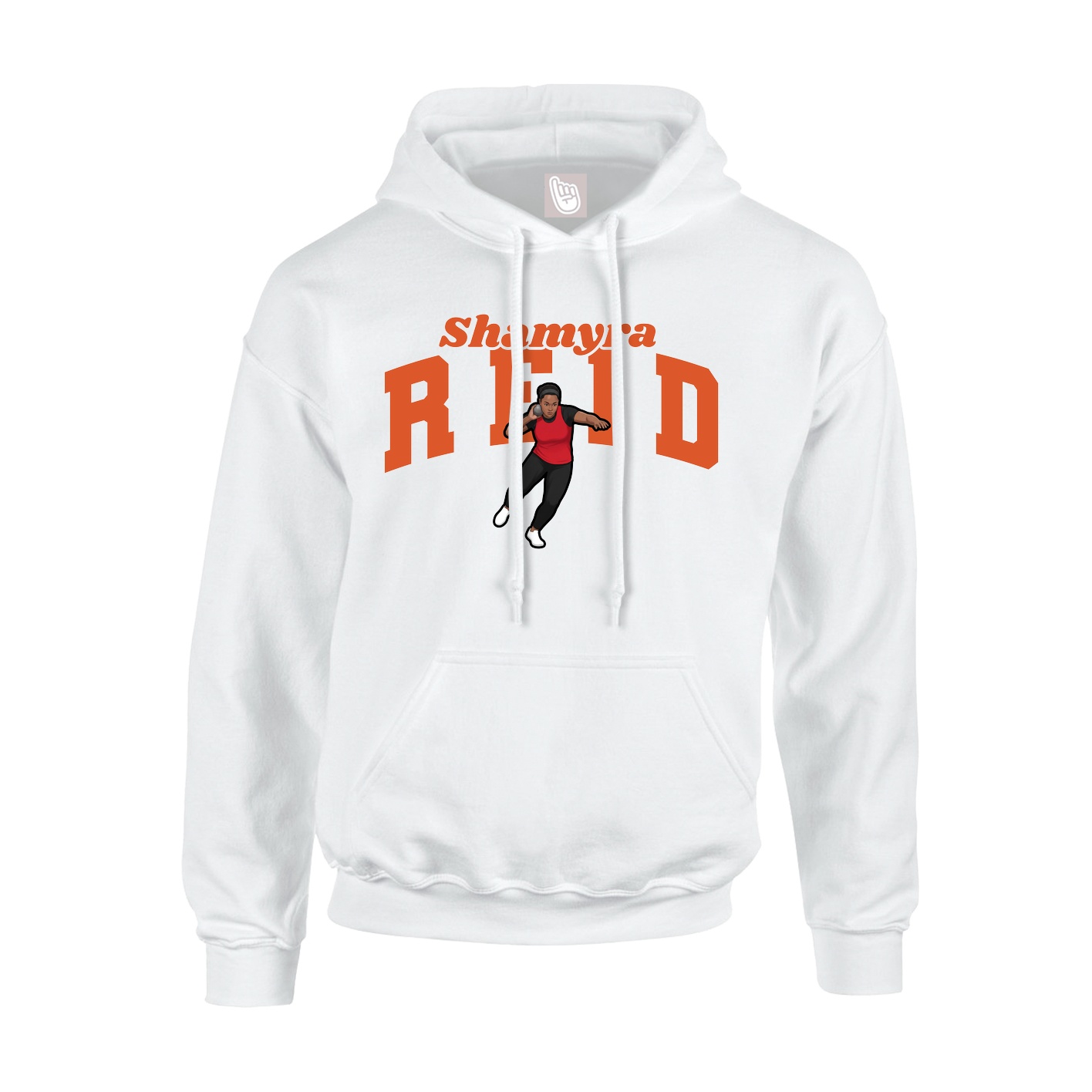 Hoodie — Signature Arch in White