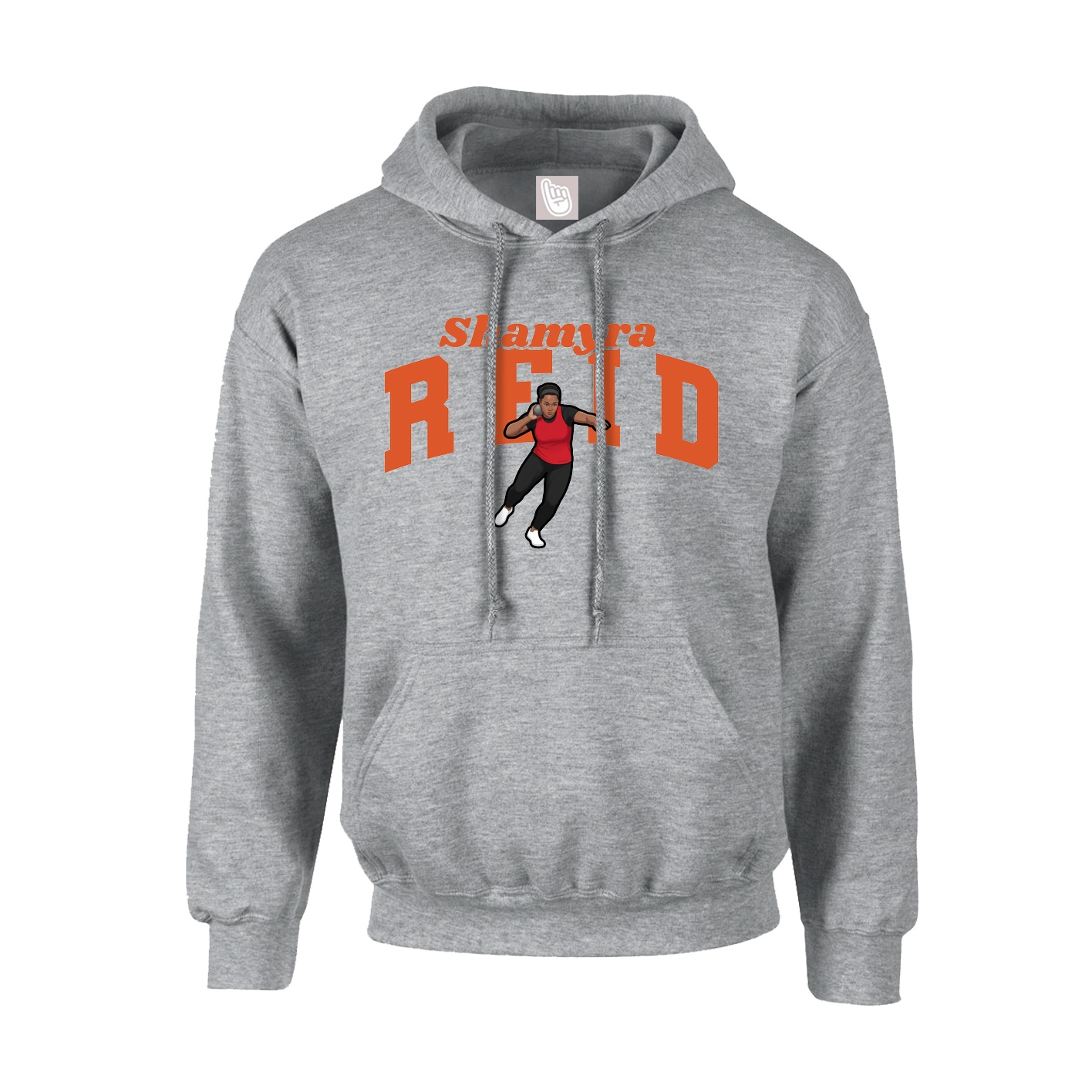 Youth Hoodie — Signature Arch in Grey