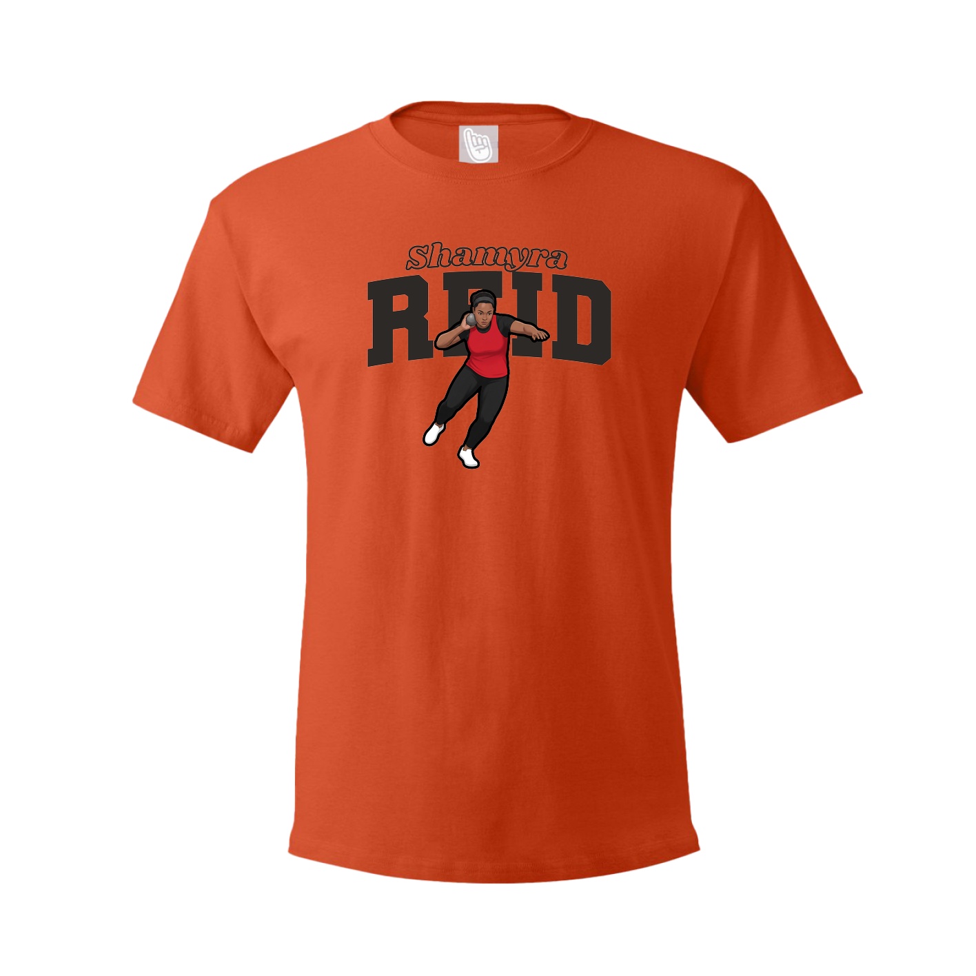 Youth Tee — Name Arch in Orange