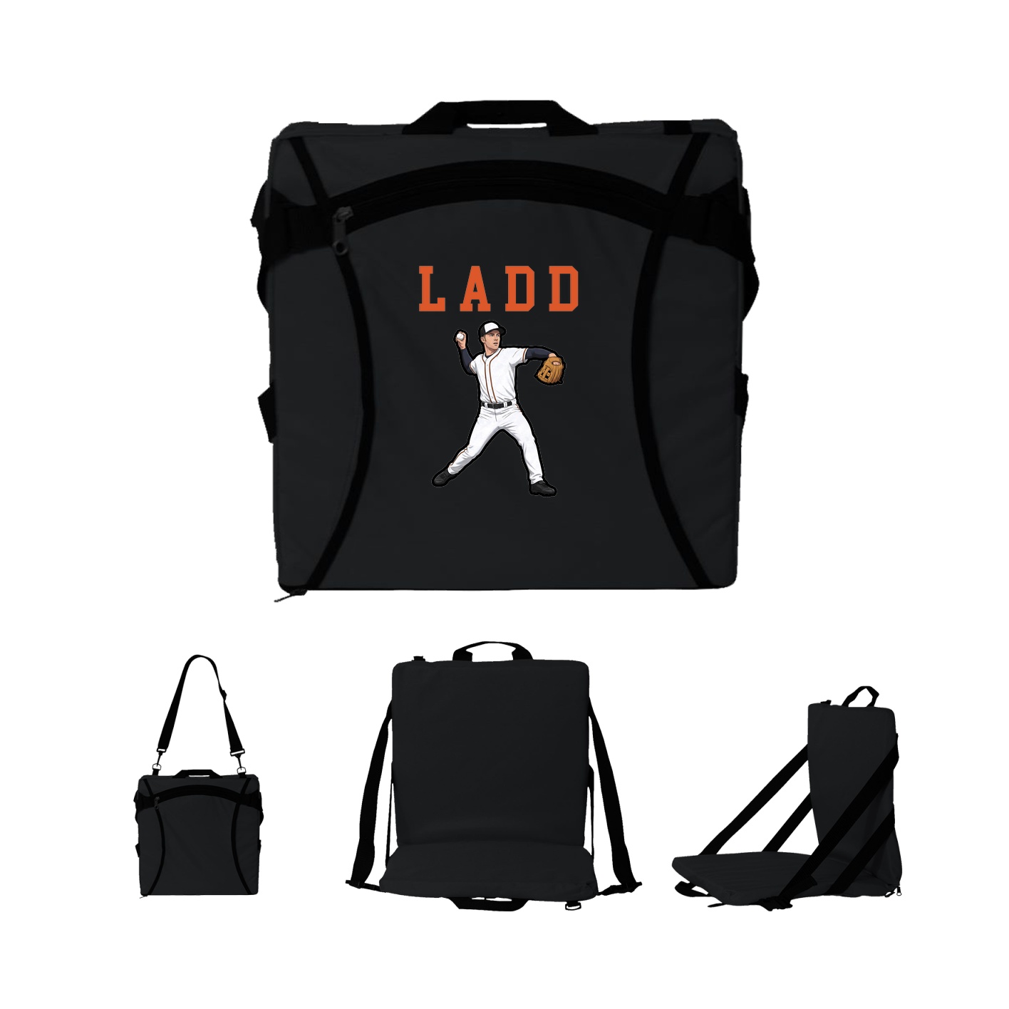 Folding Stadium Seat — Shirsey in Black