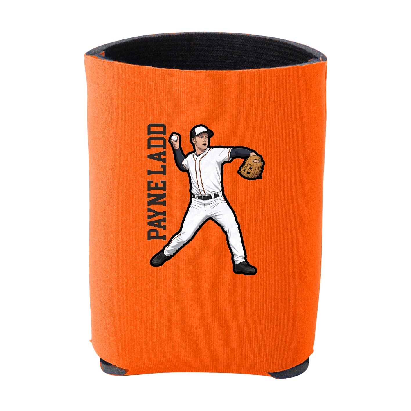 Can Holder — Name Vertical in Orange