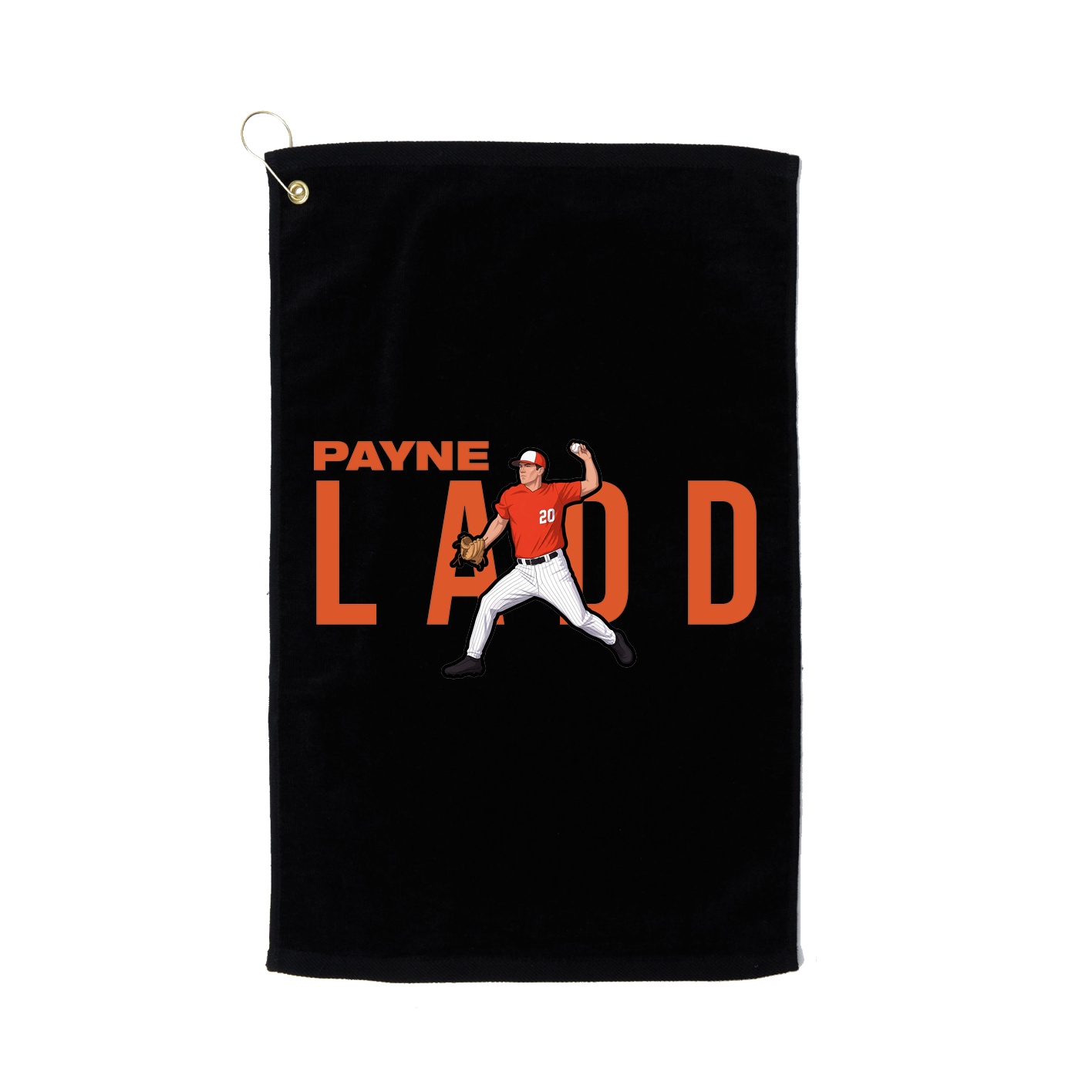 Golf Towel — Player Name in Black
